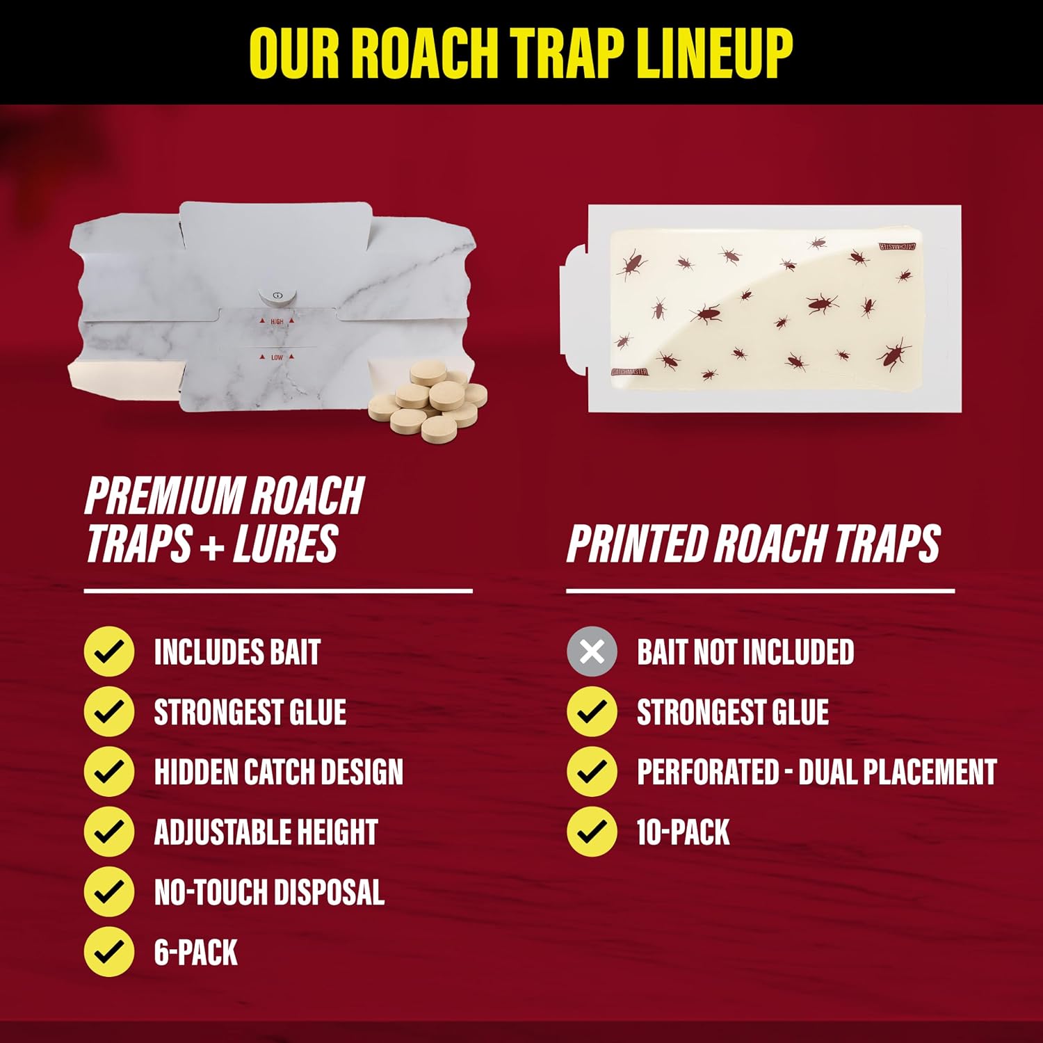 Catchmaster Max-Catch Mouse & Insect Glue Trap 72pk, Mouse Traps Indoor for Home