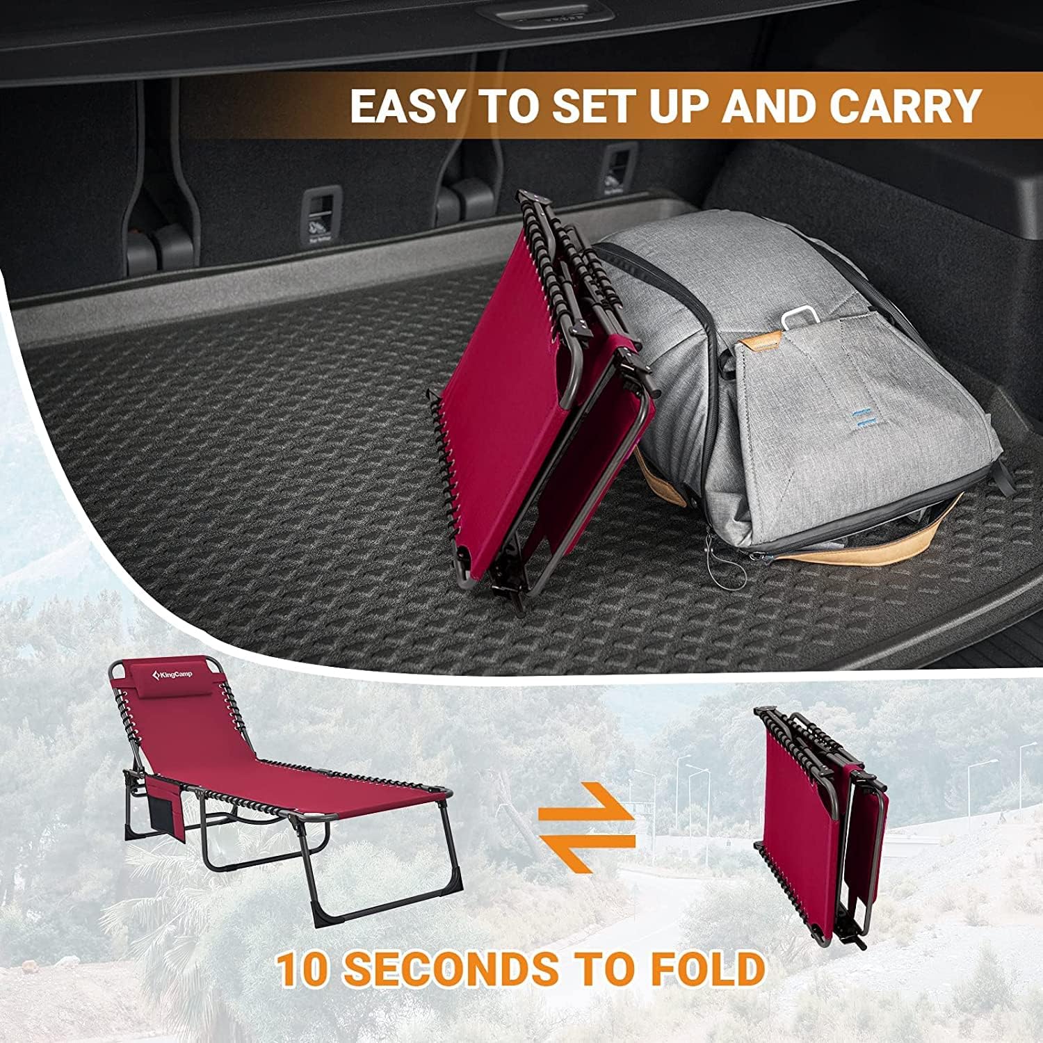 KingCamp Lounge Chair Outdoor