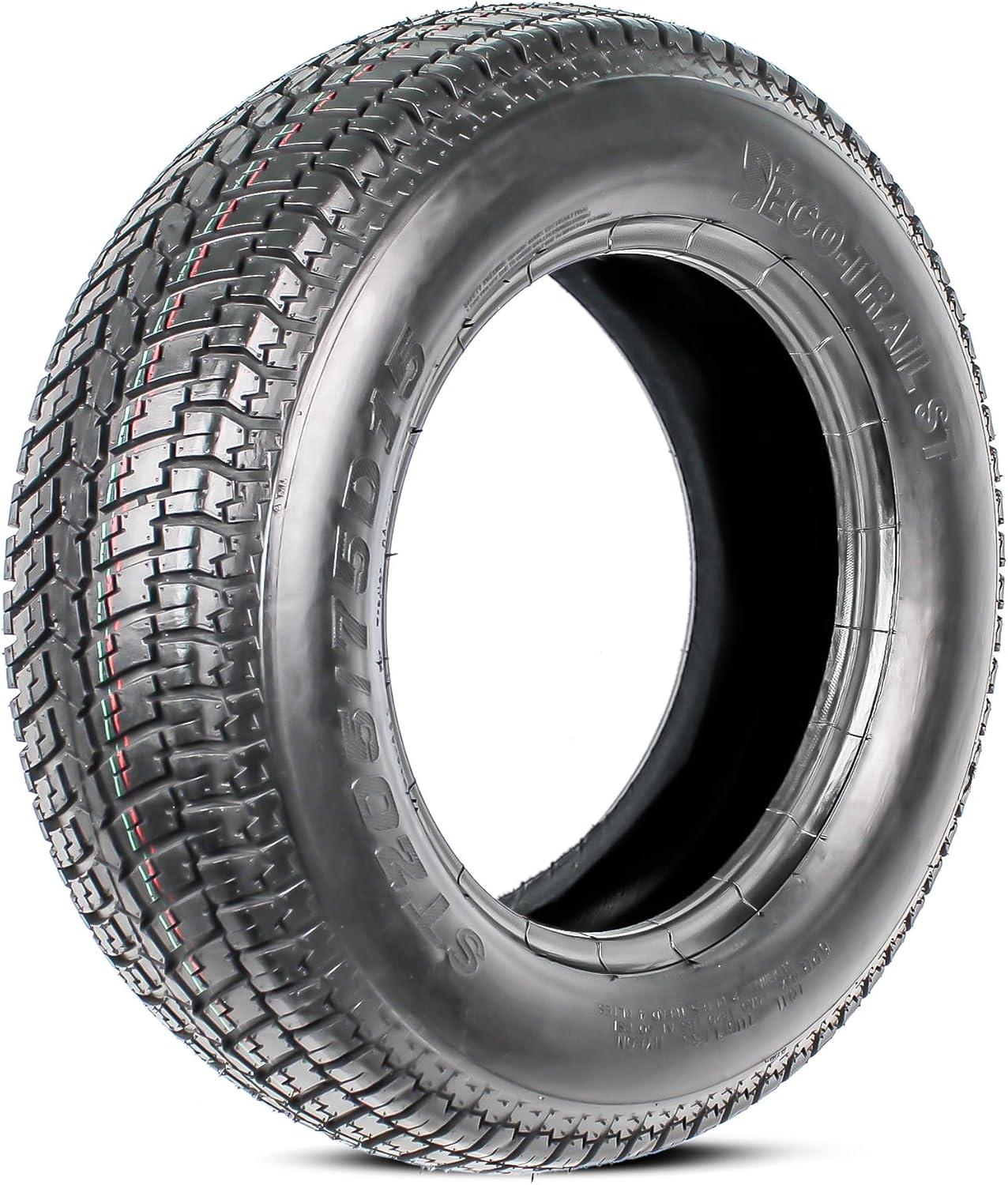 eCustomrim 2-Pack ST205/75D15 15 Inch DEEP TREAD Trailer Tire Load Range C | 6-Ply 1820 Lbs 205/75D15 205 75 15 Heavy Duty Equipment Utility Trailer