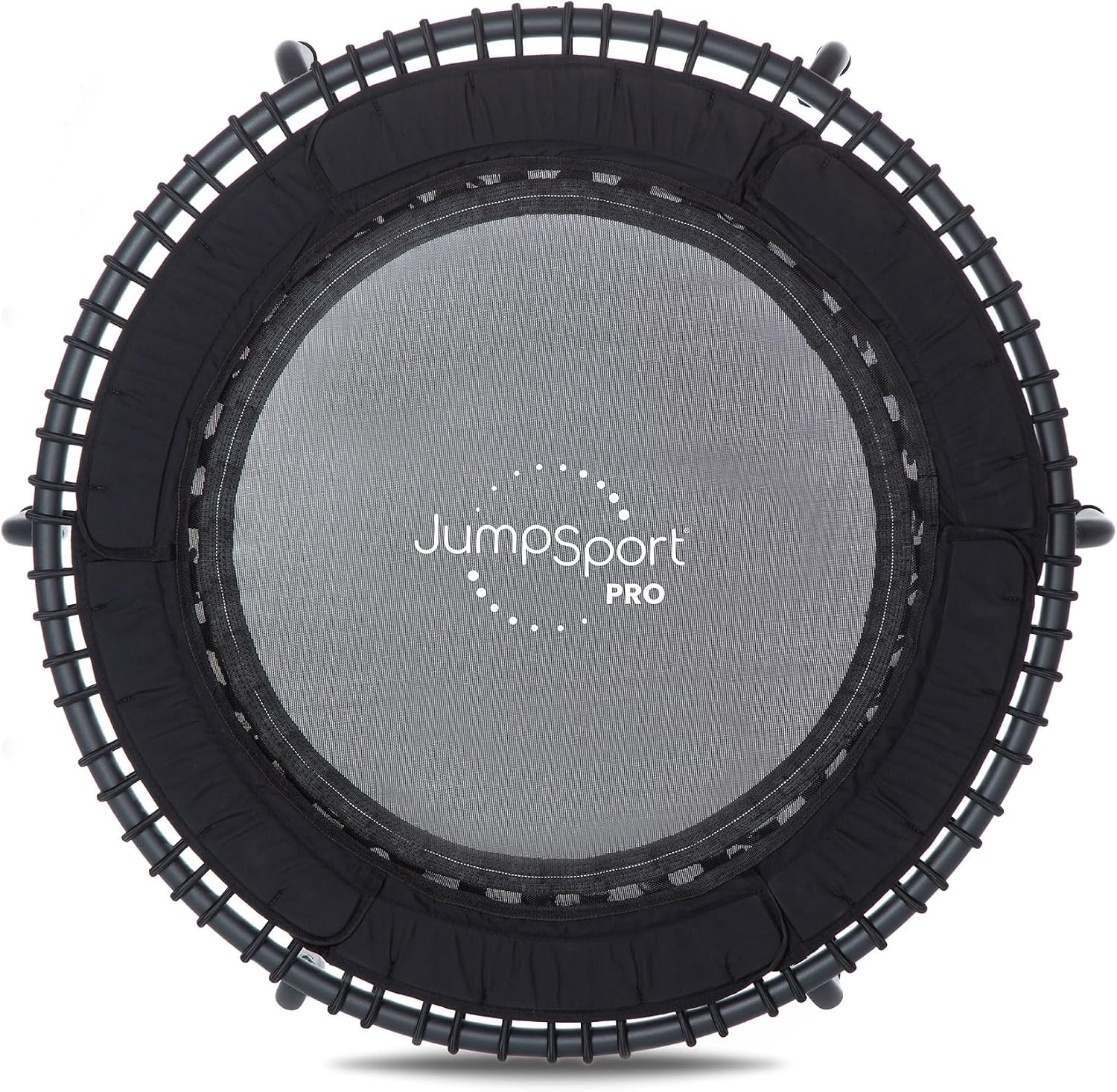JumpSport 550 Workout Rebounder for Adults, 44" | PRO CE | Mini Exercise Fitness Trampoline Jumper with Cables | Black