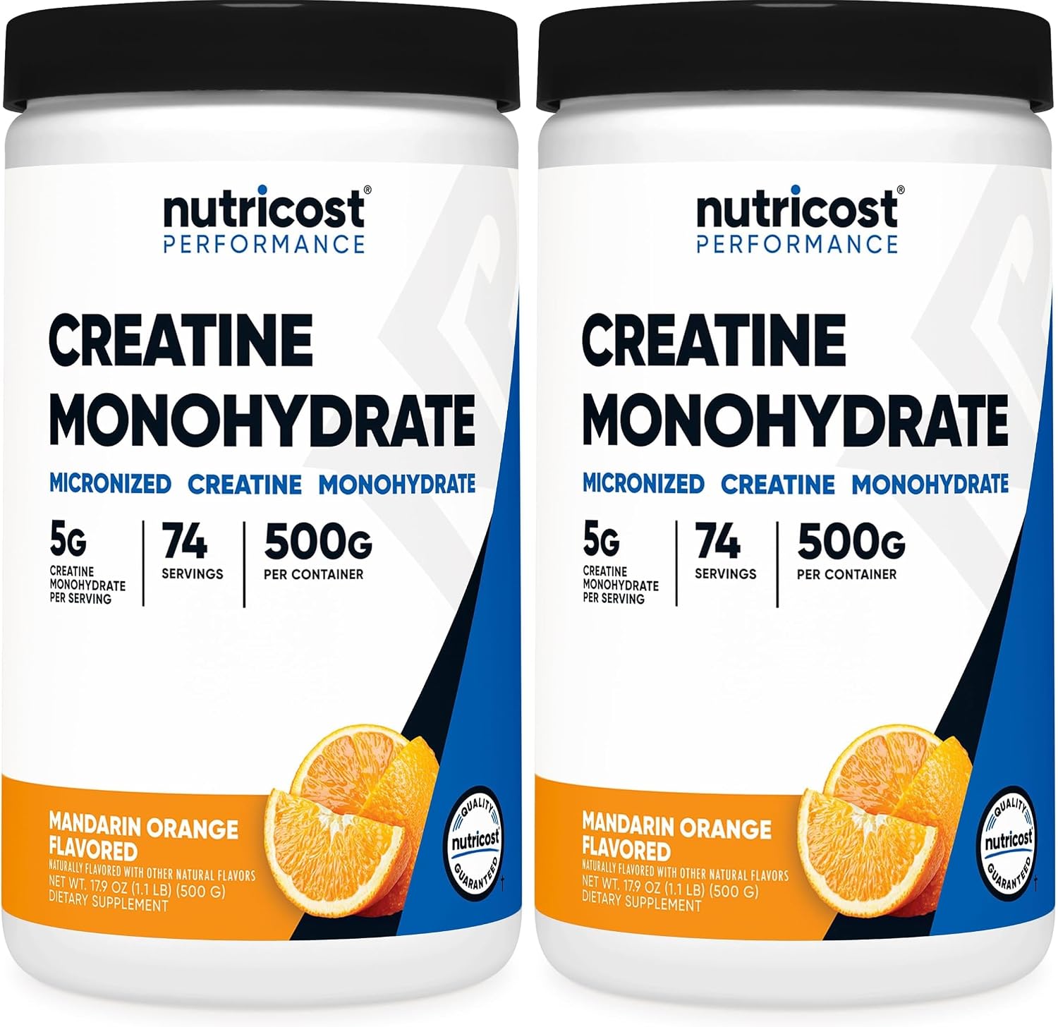 Nutricost Creatine Monohydrate Micronized Powder 500G, 100 Servings | 5000mg Per Serving (5g), 17.9 Oz