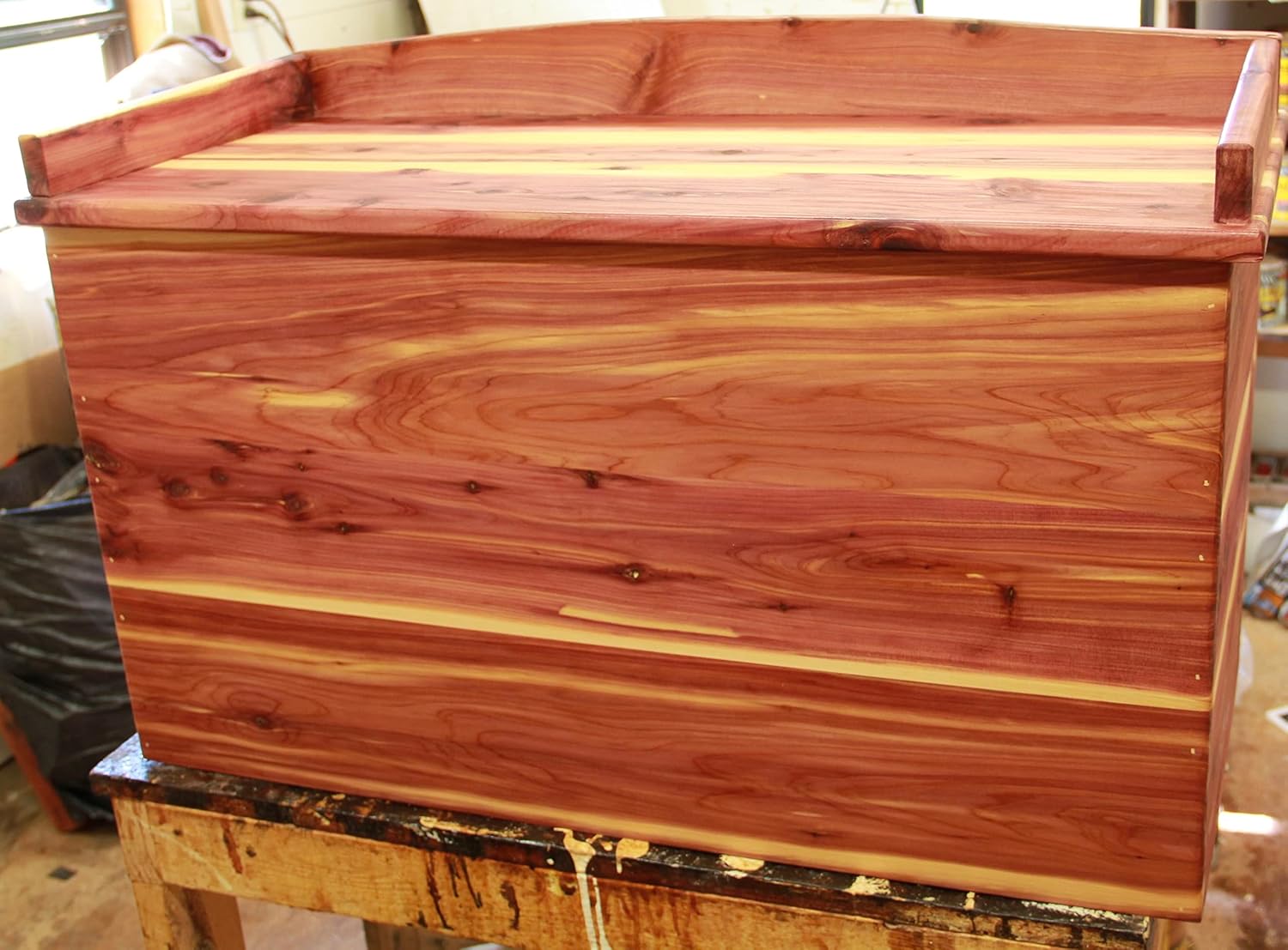 cedar chest, hope and keepsake storage, cabin and bedroom furniture, storage trunk, wooden cedar chest, real wood furniture