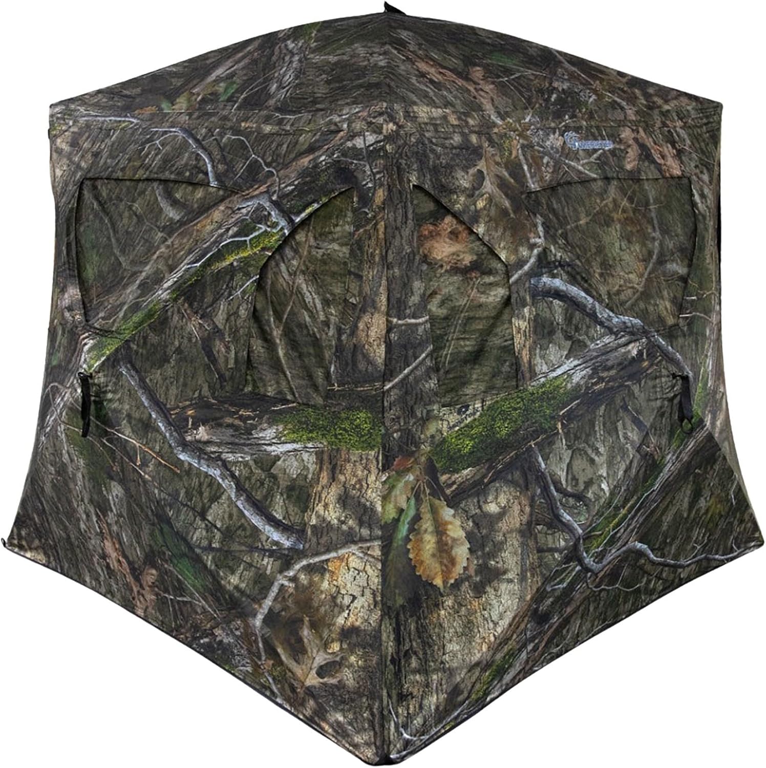 Ameristep Brickhouse Hunting Blind | 3-Person Ground Blind in Mossy Oak Break-Up Country, One Size