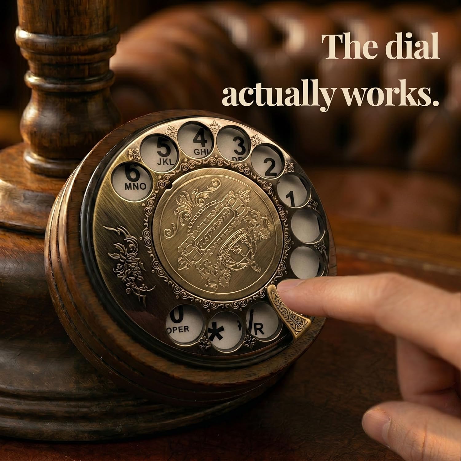 Opis Technology 1921 Cable Model C — A Real-Wood Candlestick Rotary Phone, Fully Working on Modern Home Phone Lines.