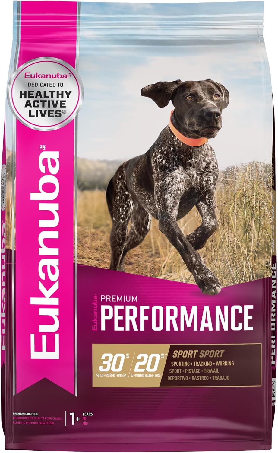 Eukanuba Adult Premium Performance 30/20 Sport Dry Dog Food, 28 lb Bag