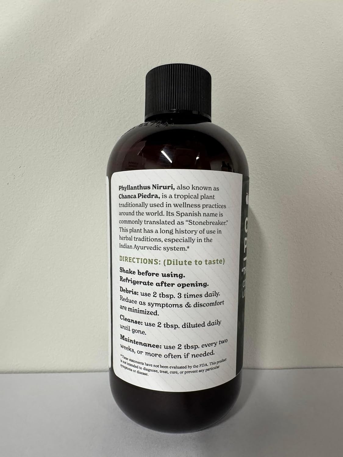 CNP | Chanca Piedra Organic Tincture 16oz - Stone Breaker, Kidney Support | Organic chanca piedra liquid extract for kidney cleanse support, stone breaker routines, alcohol free tincture made in USA
