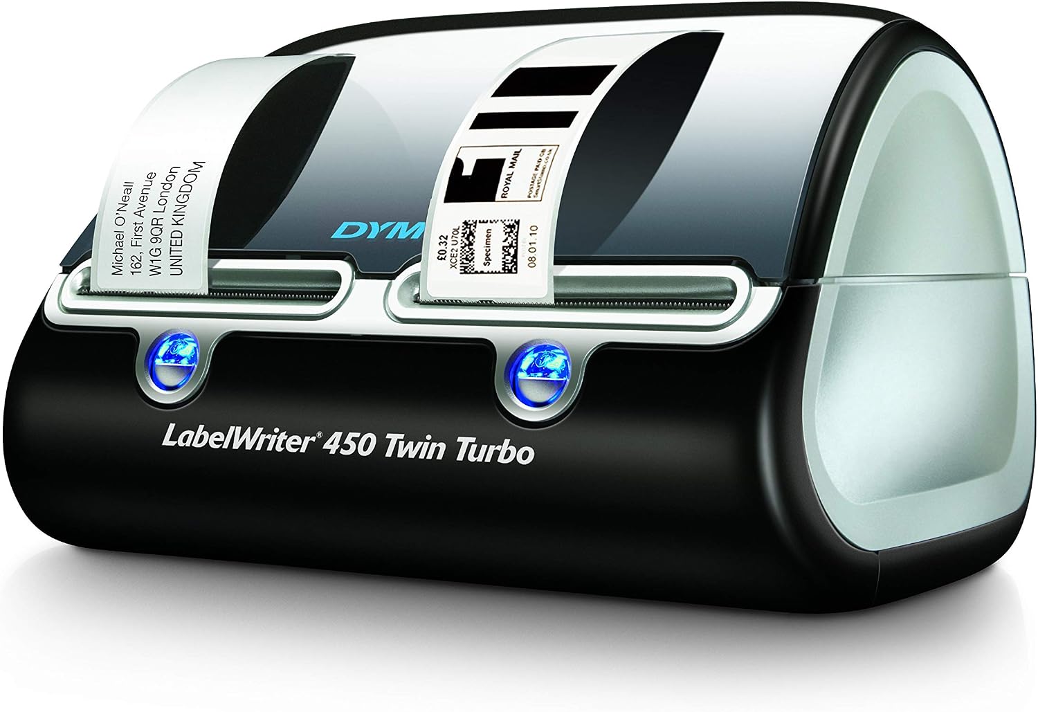 LabelWriter 450 Twin Turbo Label Printer, 71 Labels/min Print Speed, 5.5 x 8.4 x 7.4