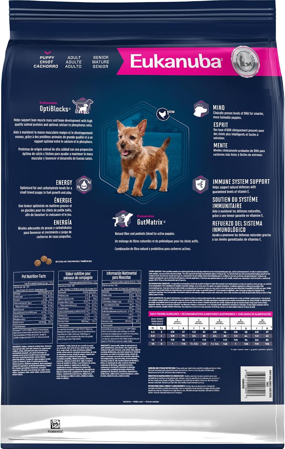 Eukanuba Puppy Small Breed Dry Dog Food, 4.5 lb Bag