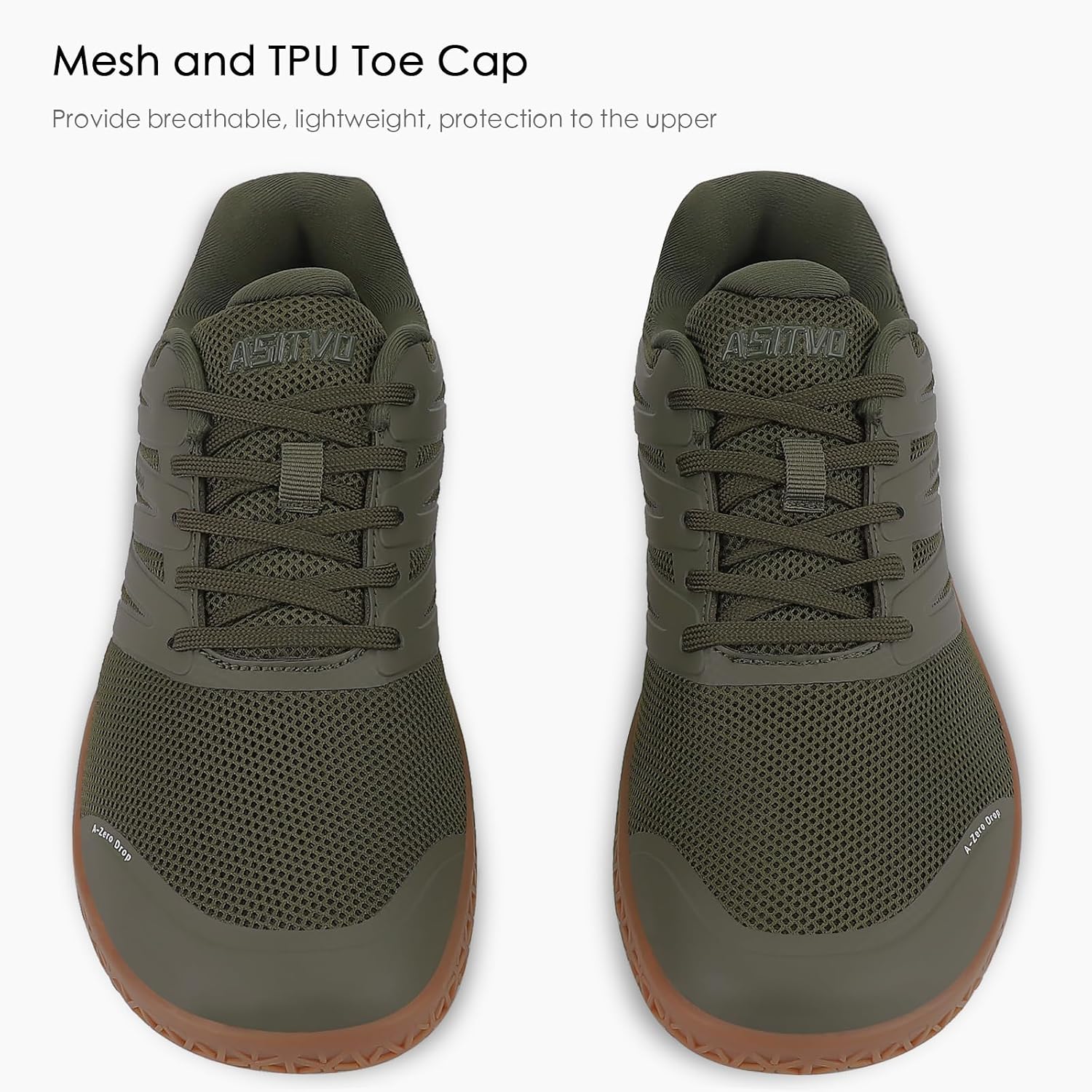ASITVO Wide Men's Barefoot Zero Drop Sole Minimalist Sneakers Walking Shoes | Width Toe Box Cross Trainer Gym TPU Toe No-Sew Upper Grounding