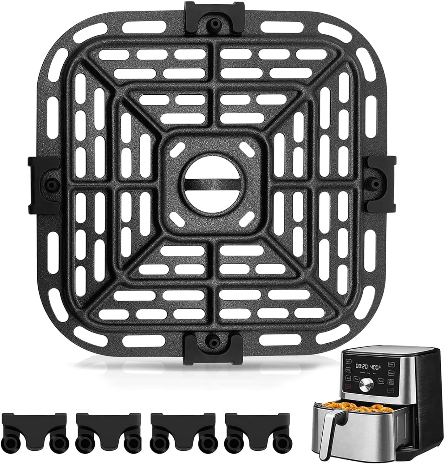 GXF Air Fryer Grill Pan for Instant Pot Vortex Plus 6 in 1 5.7QT 6 QT Gourmia GAF735 6 QT Air Fryer