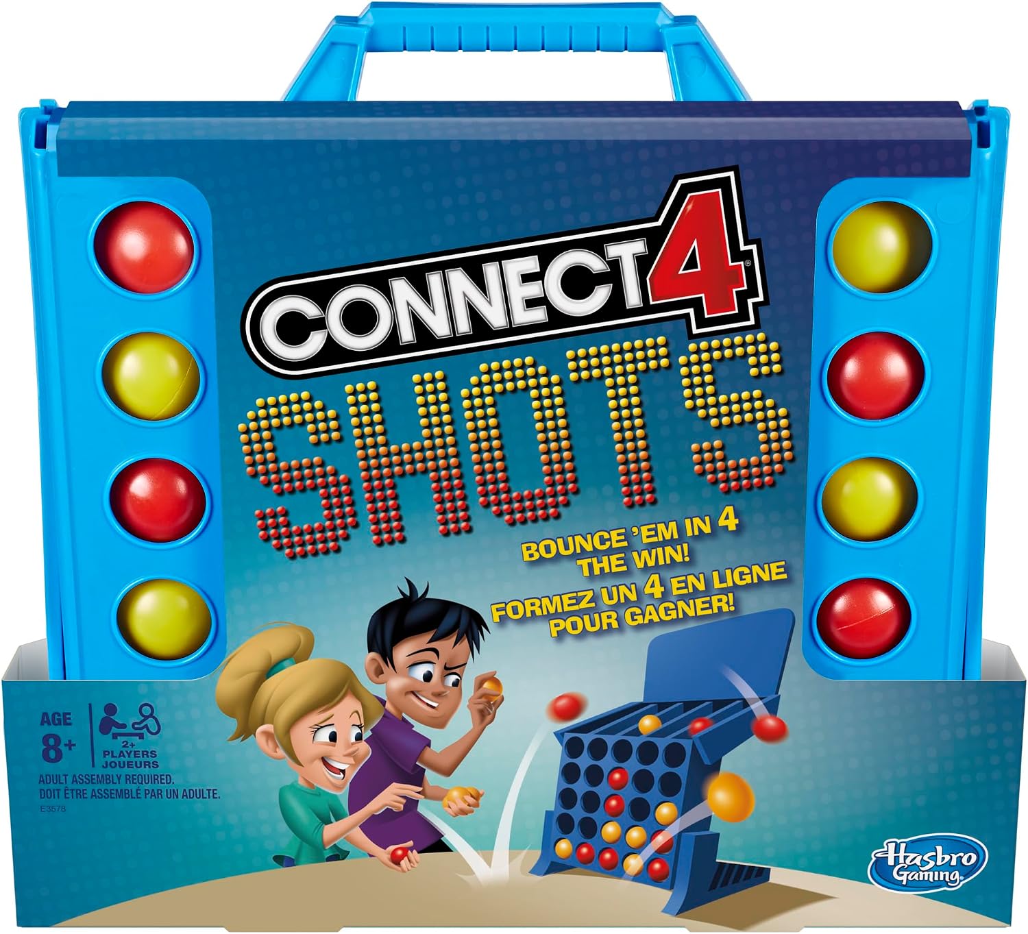 Hasbro Gaming Connect 4 Shots Board Game Activity for Kids Ages 8+, Active Games for Families, 2 Player Game, Kids Games and Gifts (Amazon Exclusive)