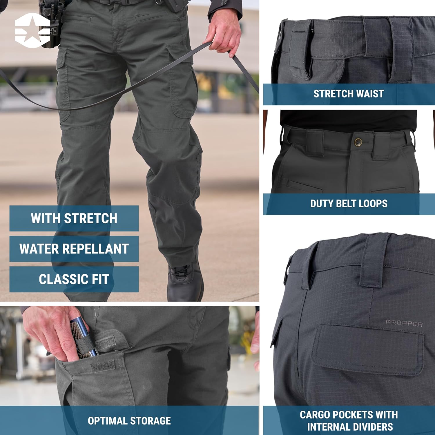 Propper Men's Kinetic Tactical Pant | Performance Cargo Pants, Work Pants for Law Enforcement