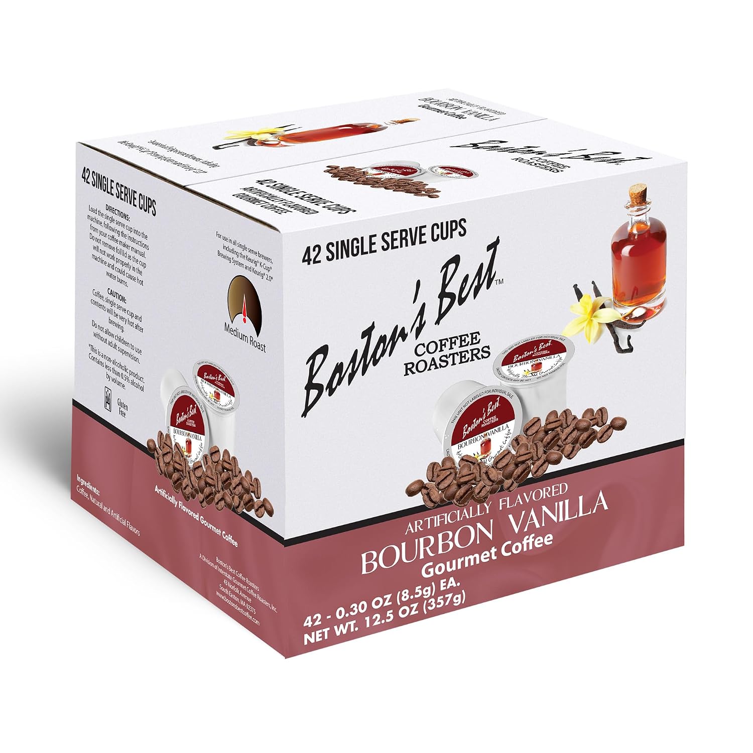 Boston’s Best - Aloha Coconut Flavored Delicious Gourmet Coffee Compatible with Keurig Coffee Maker, 1 Count (42 Single Serve Cups)