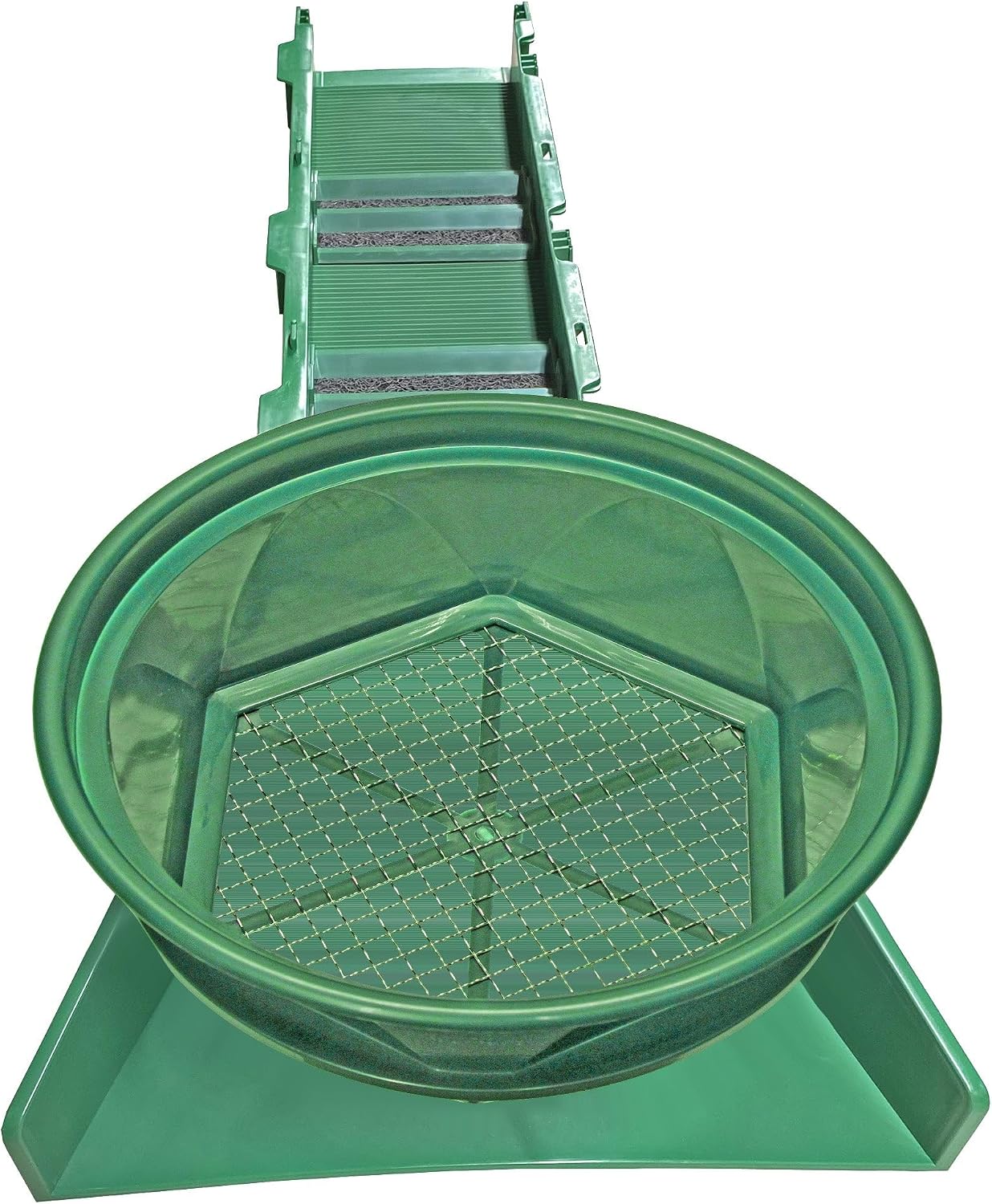 Portable Expandable Sluice Box for Gold Mining and Prospecting; Includes Miner's Moss, Hungarian Style riffles, and deep V riffles. Essential Tool for Gold panning Kits