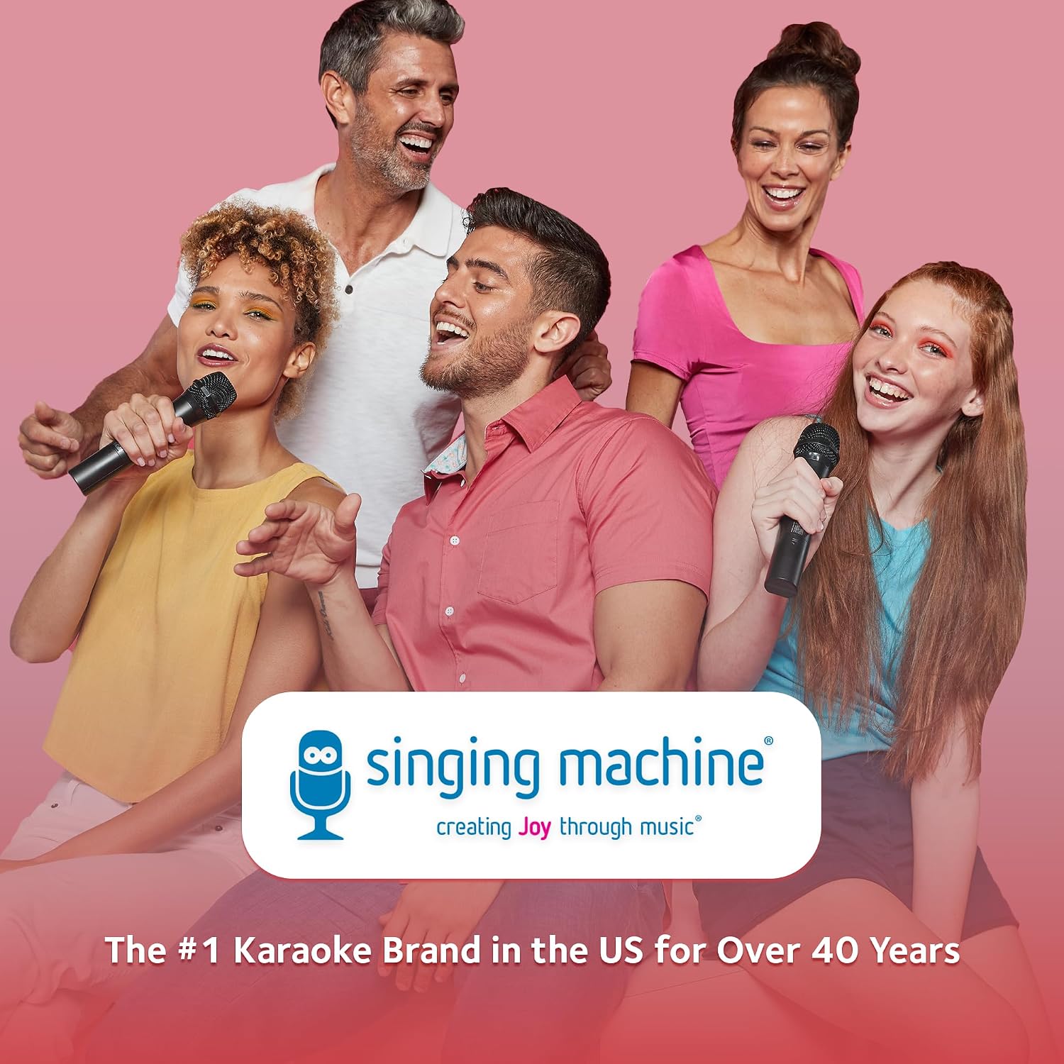 Singing Machine Wireless Karaoke Microphone for Kids & Adults