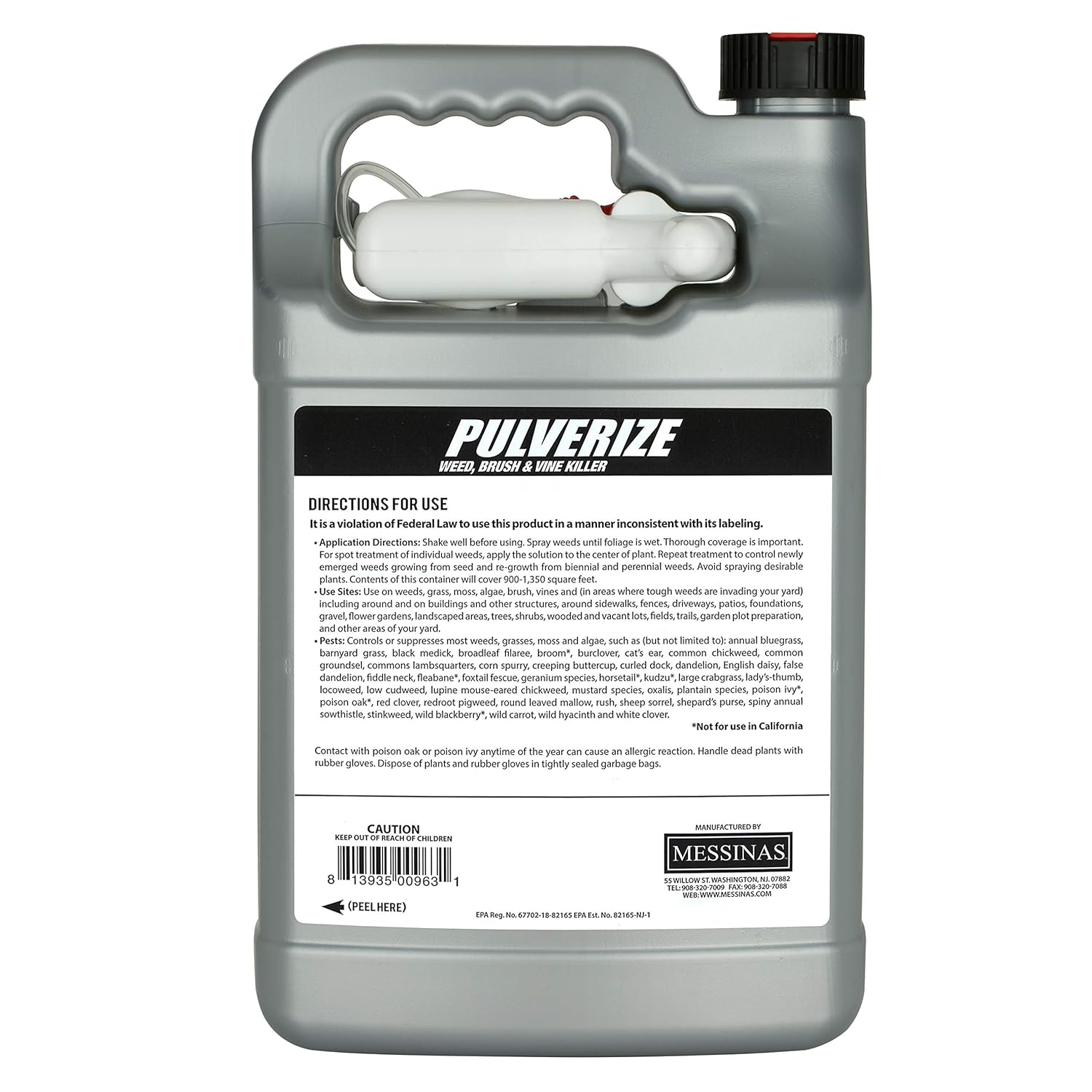 Pulverize Weed and Grass Killer Spray - Fast-Acting, Non-Selective Herbicide for Lawns