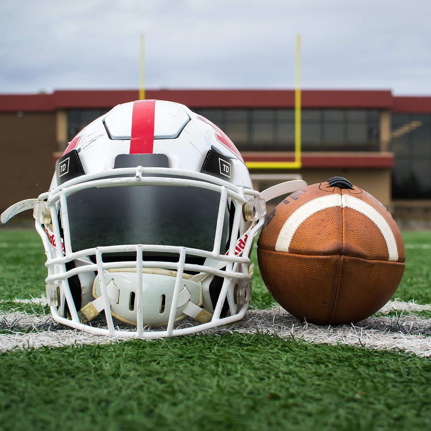 TD Sports Football Visor | Fits Kids, Youth, and Adult Helmets | Eye Protection for Helmet and Facemask