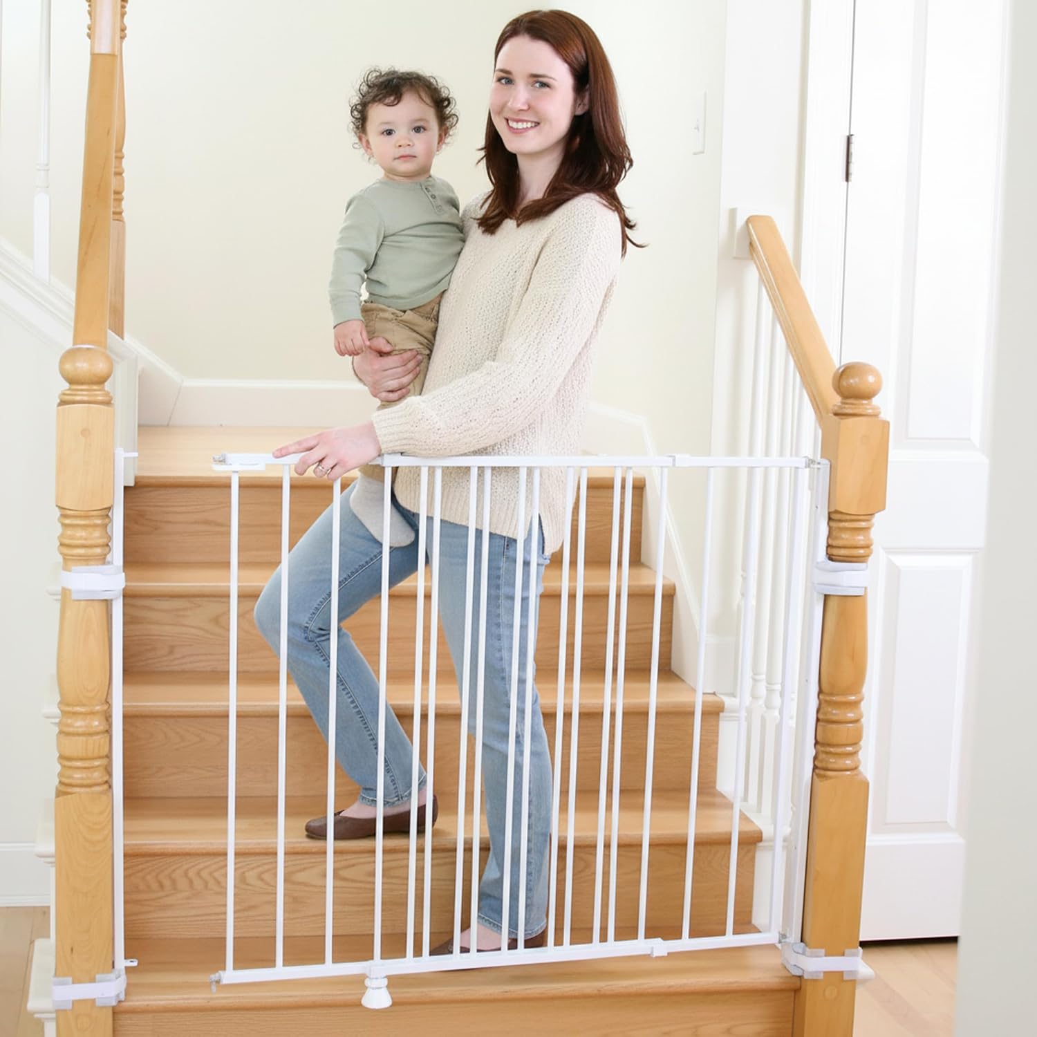 Regalo Safety 36" Extra Tall Baby Gate for Top of Stairs & Dooways