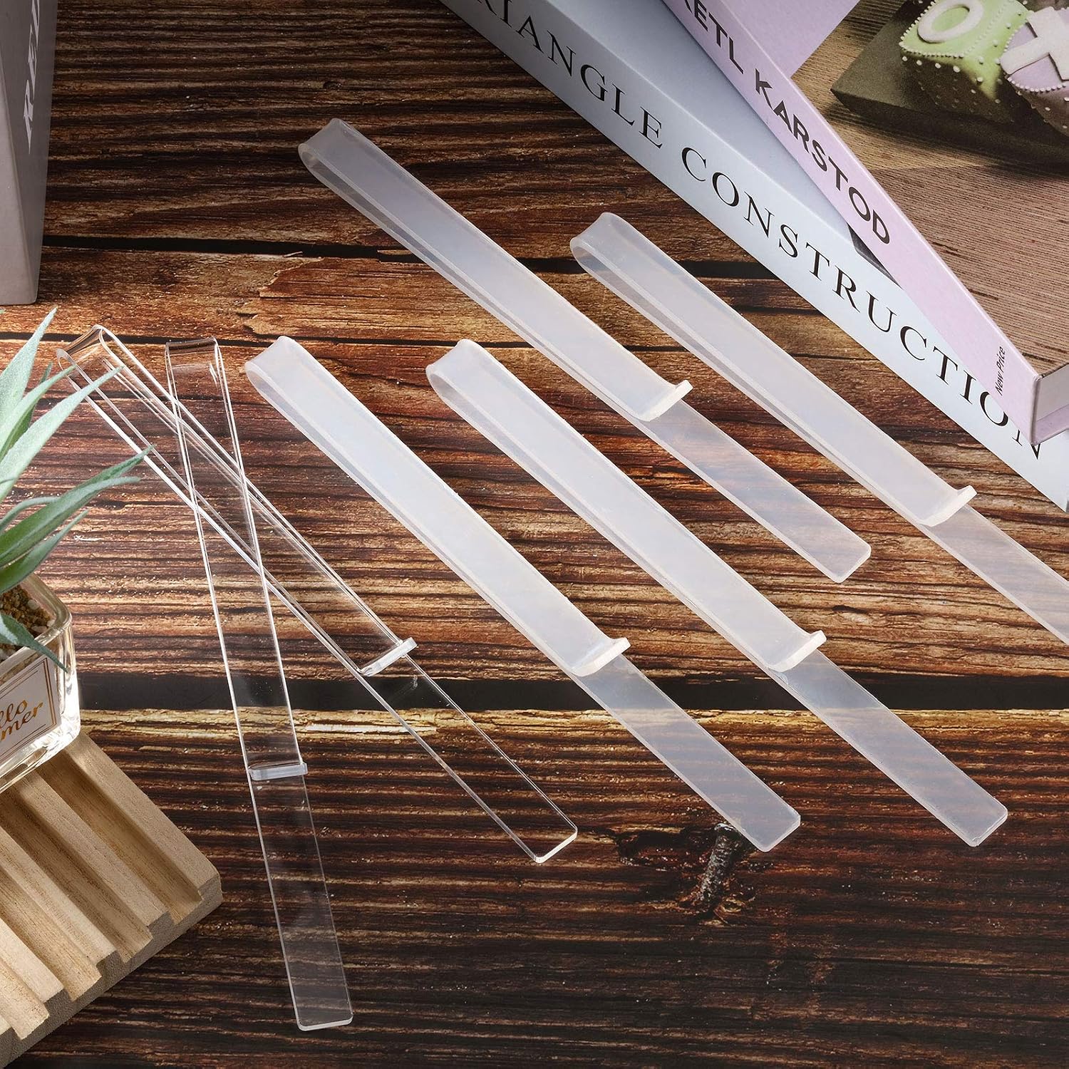 6Pcs Music Stand Clips Clear Acrylic Sheet Music Page Holder