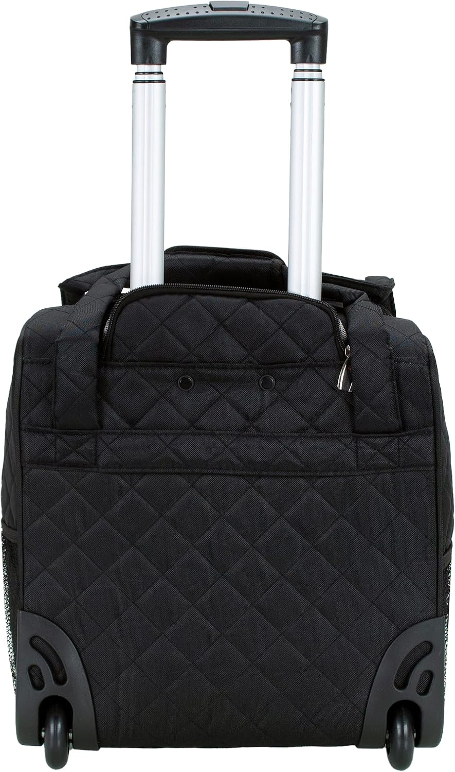 Rockland Melrose Upright Wheeled Underseater Carry-On Luggage, Red