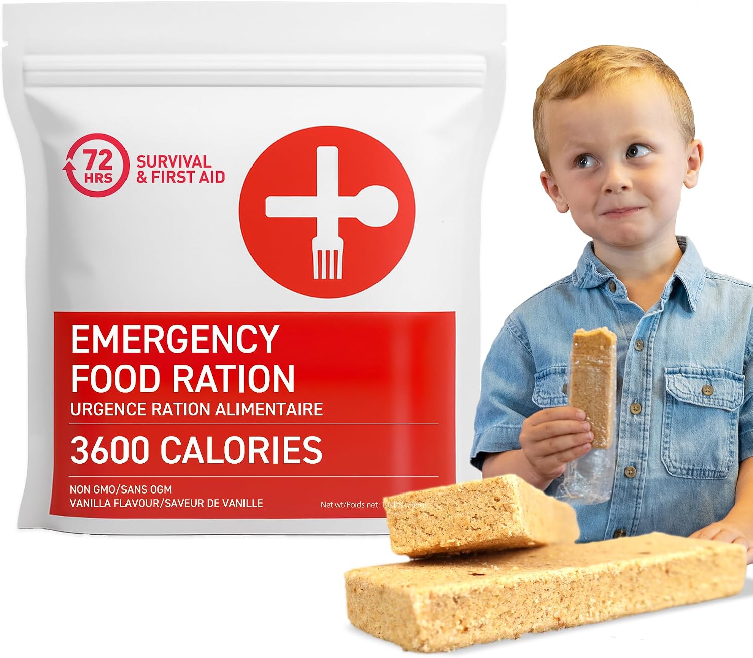 72 HRS Food Rations, Emergency Food Rations, Rations Emergency 3600 Calories for 72 Hours, 5 – Year Shelf Life, Emergency Food