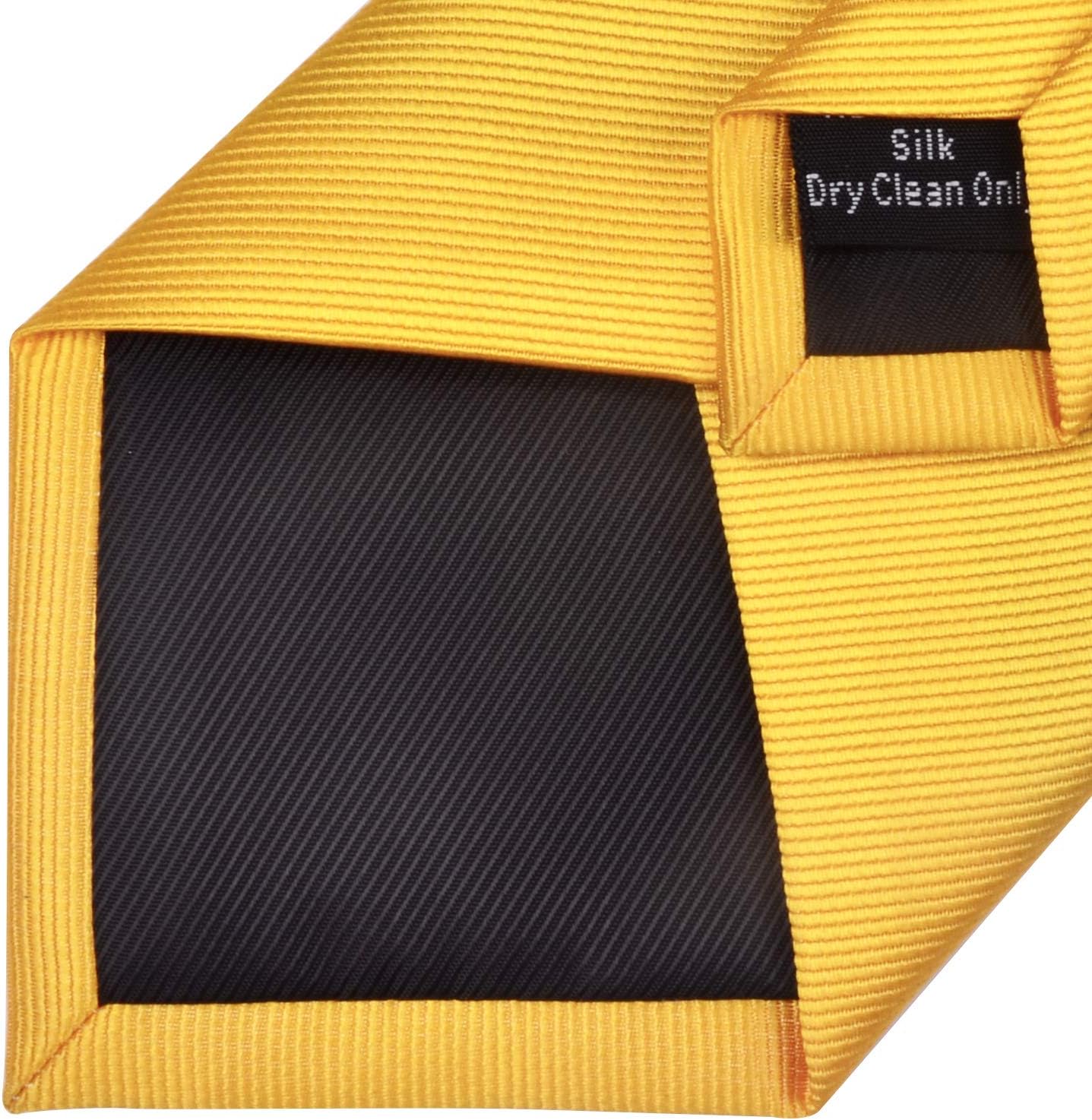 GUSLESON Classic New 3.15"（8cm） Men's Solid Color Necktie Wedding Business Tie + Gift Box