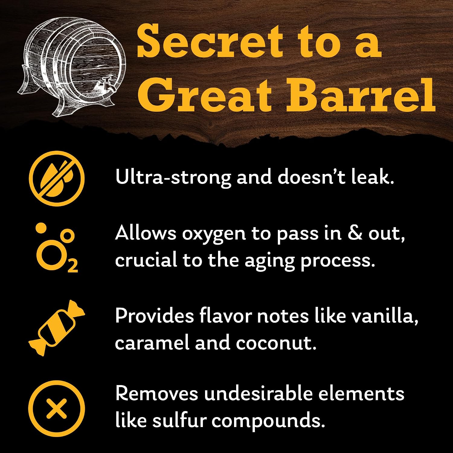 3L Charred Oak Aging Barrel for Whiskey, Rum & Wine