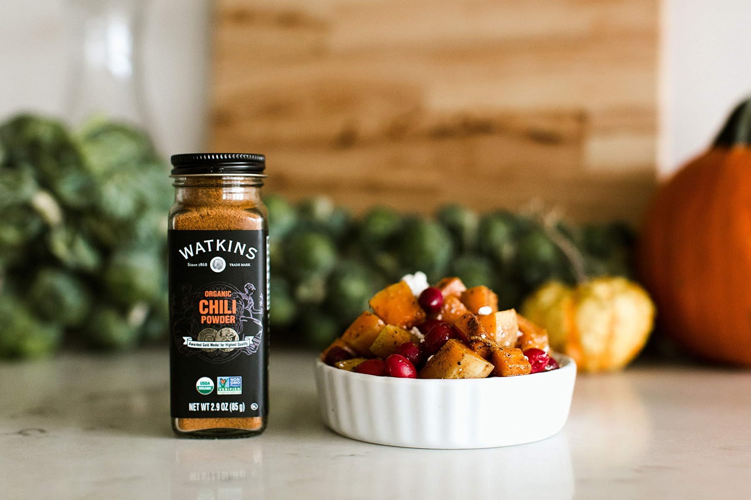 Watkins Gourmet Organic Spice Jar, Garlic Salt, 4.97 Ounce