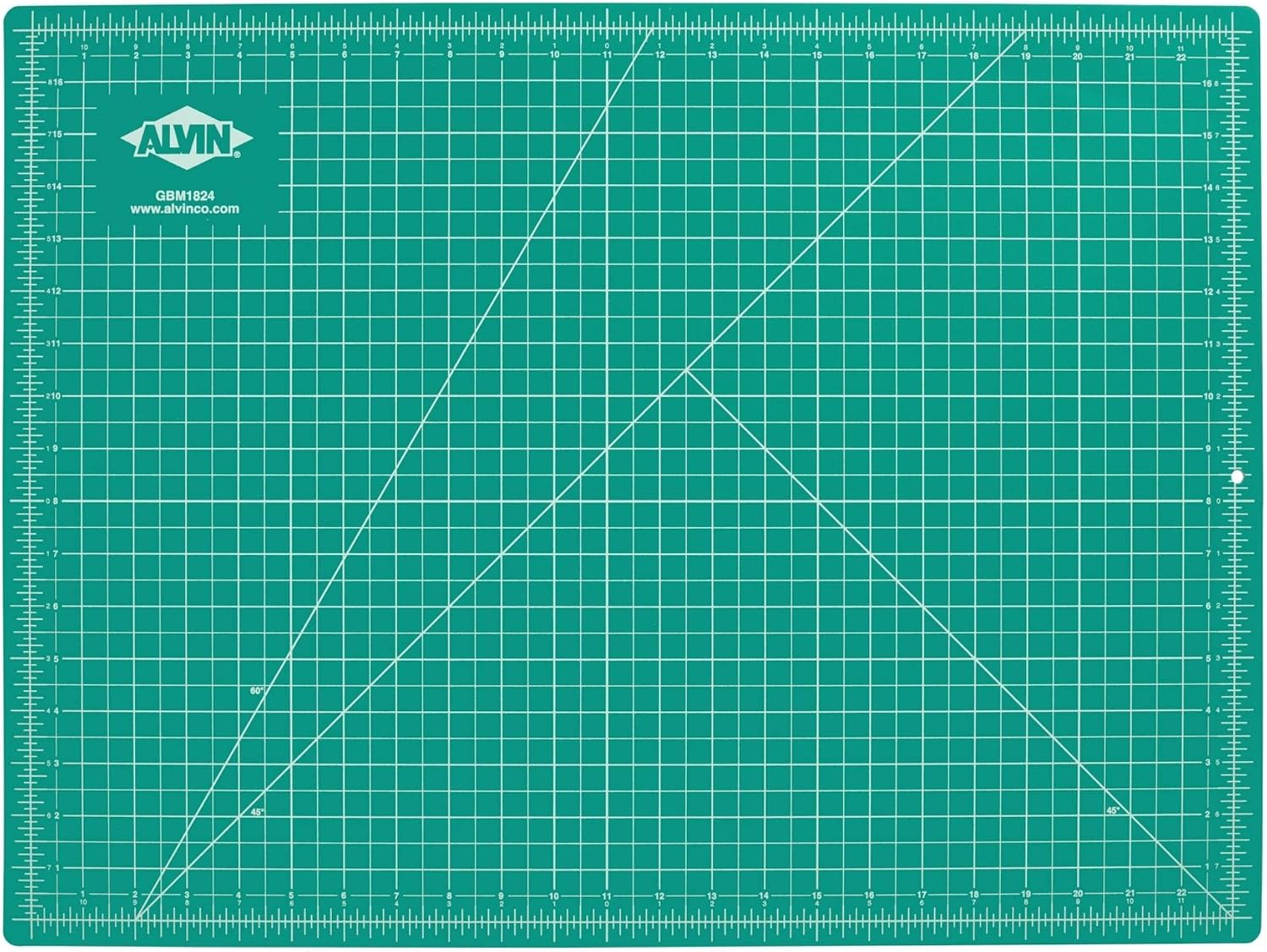 ALVIN GBM Self-Healing Cutting Mat 24 x 36 inch | Double-Sided Green/Black | 5-Layer Gridded Surface for Arts, Crafts and Sewing - Model GBM2436