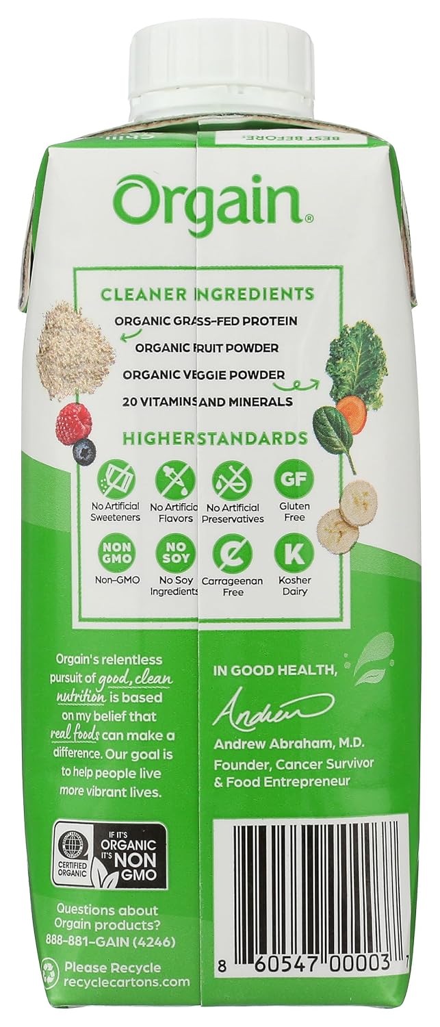 ORGAIN Organic Creamy Chocolate Fudge Drink, 11 FZ