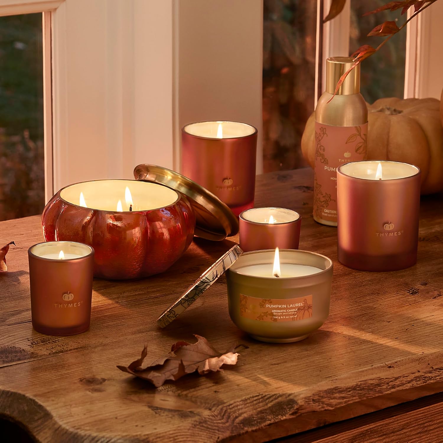 Thymes Scented Candles for Women & Men – Tin with Lid – Luxury Home Decor – Holiday Candles with Notes of Crisp Siberian Fir Needles, Cedarwood, & Sandalwood (Frasier Fir, 6.5 oz)