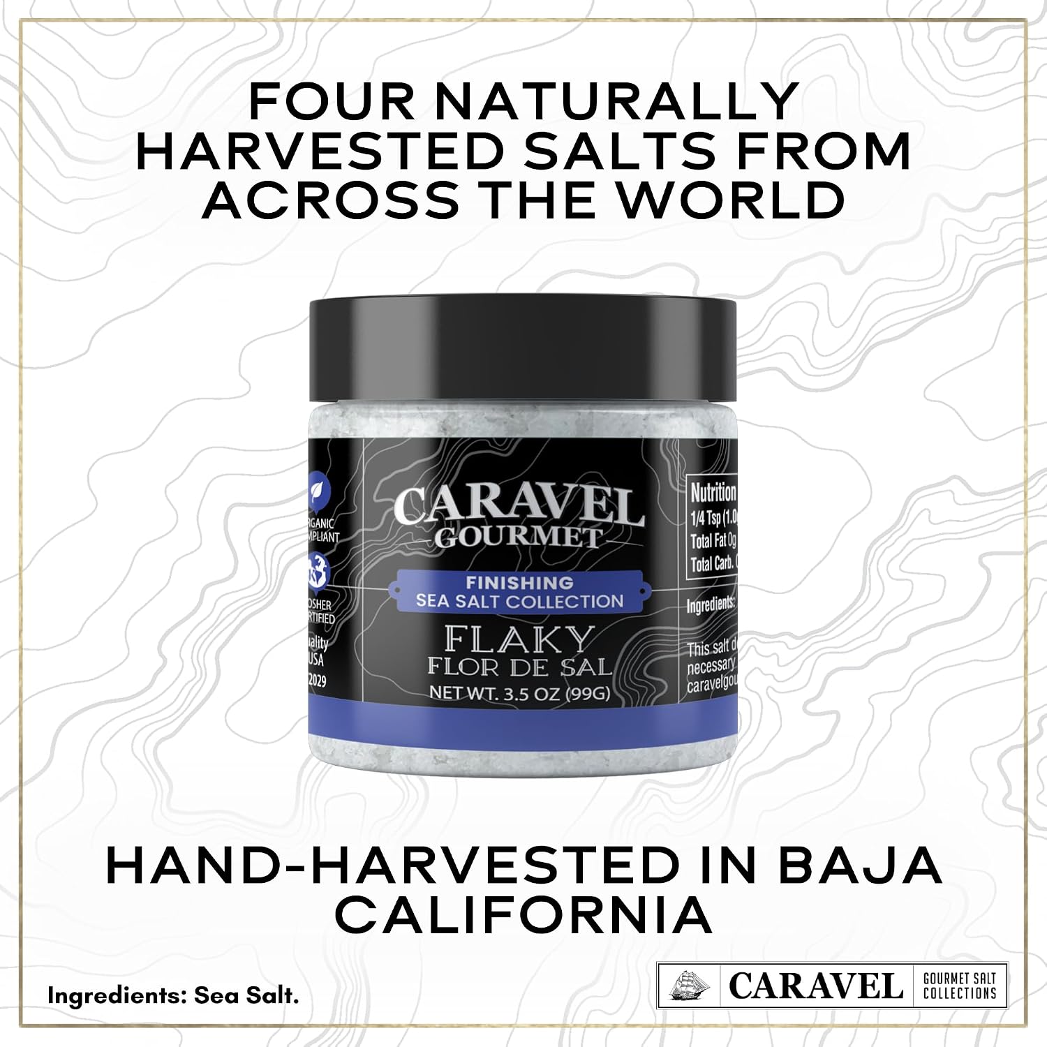 Caravel Gourmet Smoked Sea Salt Sampler, 6-Flavor Grilling Salts, 0.5 oz | Grilling & cooking salts bundle, finishing salt & spice variety pack gift for special occasions