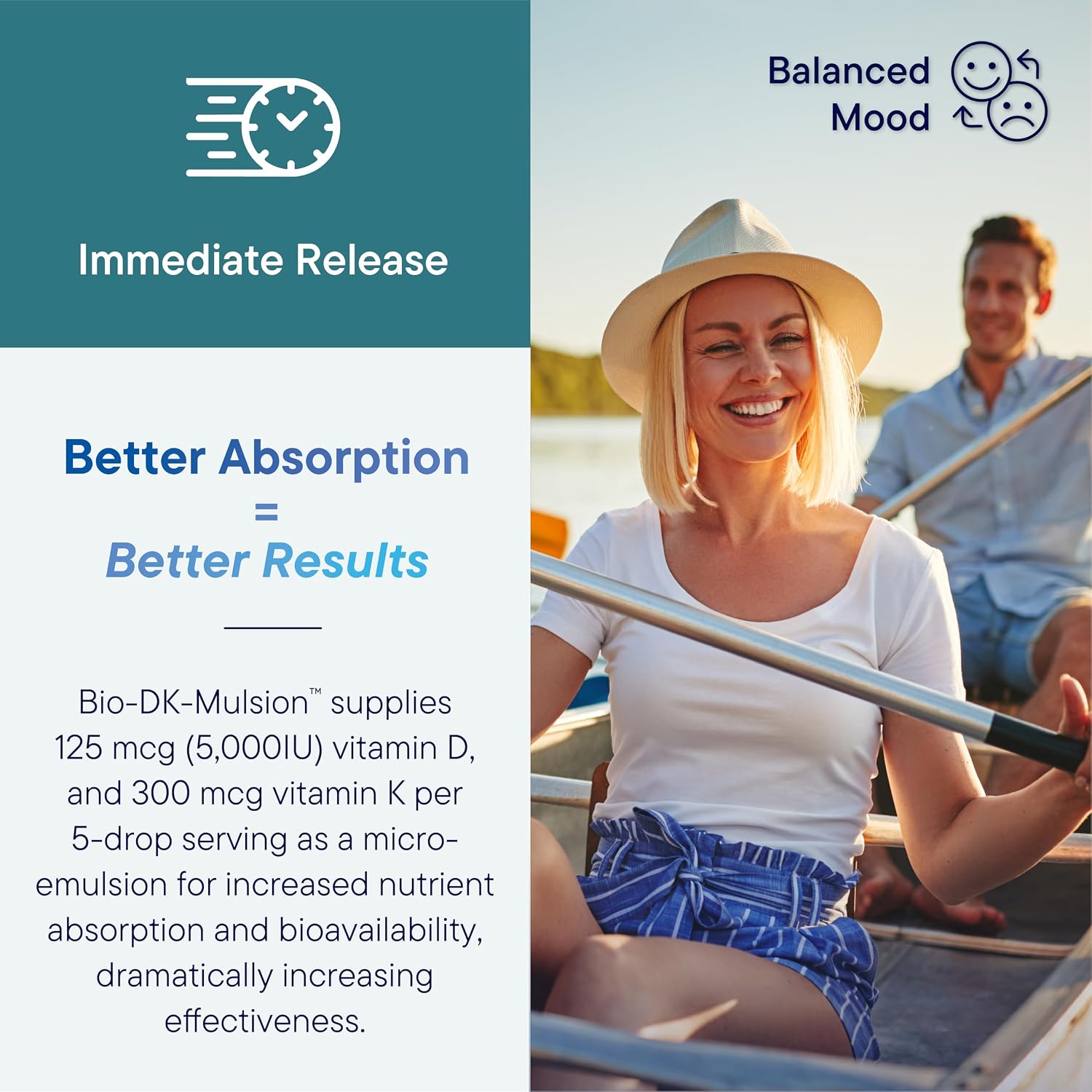 BIOTICS RESEARCH Bio-DK-Mulsion™ Liquid Vitamin D3 5000 IU, K1,K2 300mcg