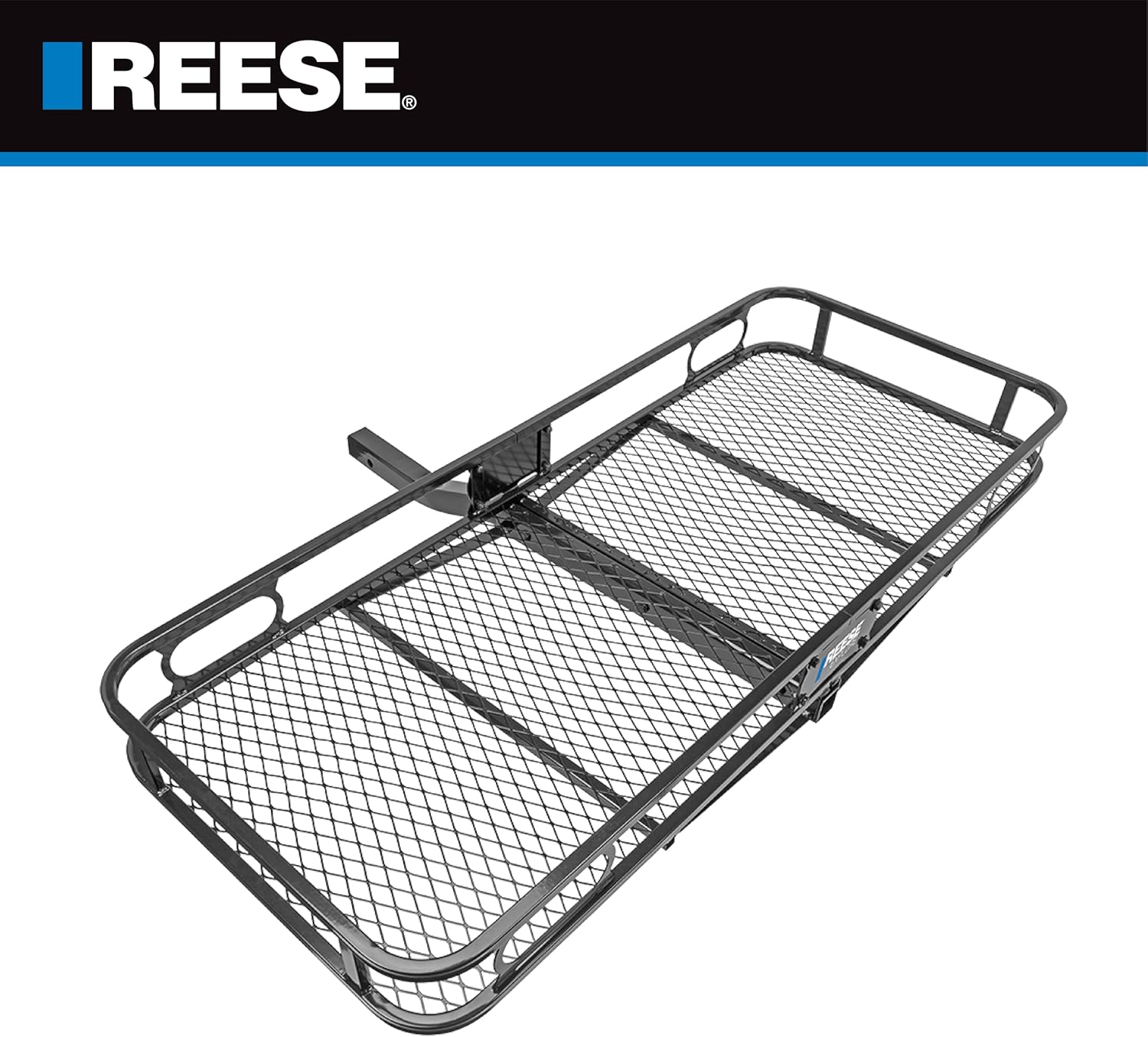 REESE Explore 63153 Rambler Hitch Mount Cargo Carrier, 60 X 24 Inches, Fits 2 Inch Receivers, 500 lbs. Capacity