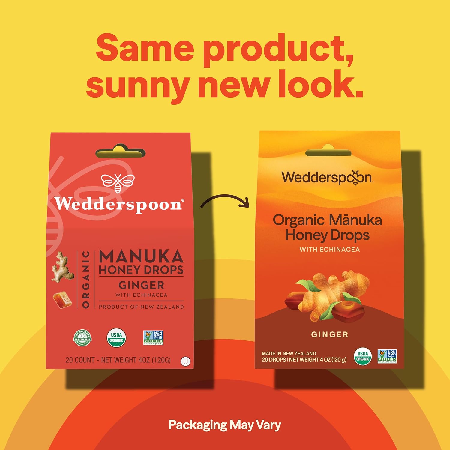 Wedderspoon Organic Manuka Honey Drops, Honey & Echinacea, 20 Count | USDA Organic | Genuine New Zealand Honey, Natural Remedy for Dry Throat | USDA Organic, Genuine New Zealand Honey, Natural Remedy for Dry Throat