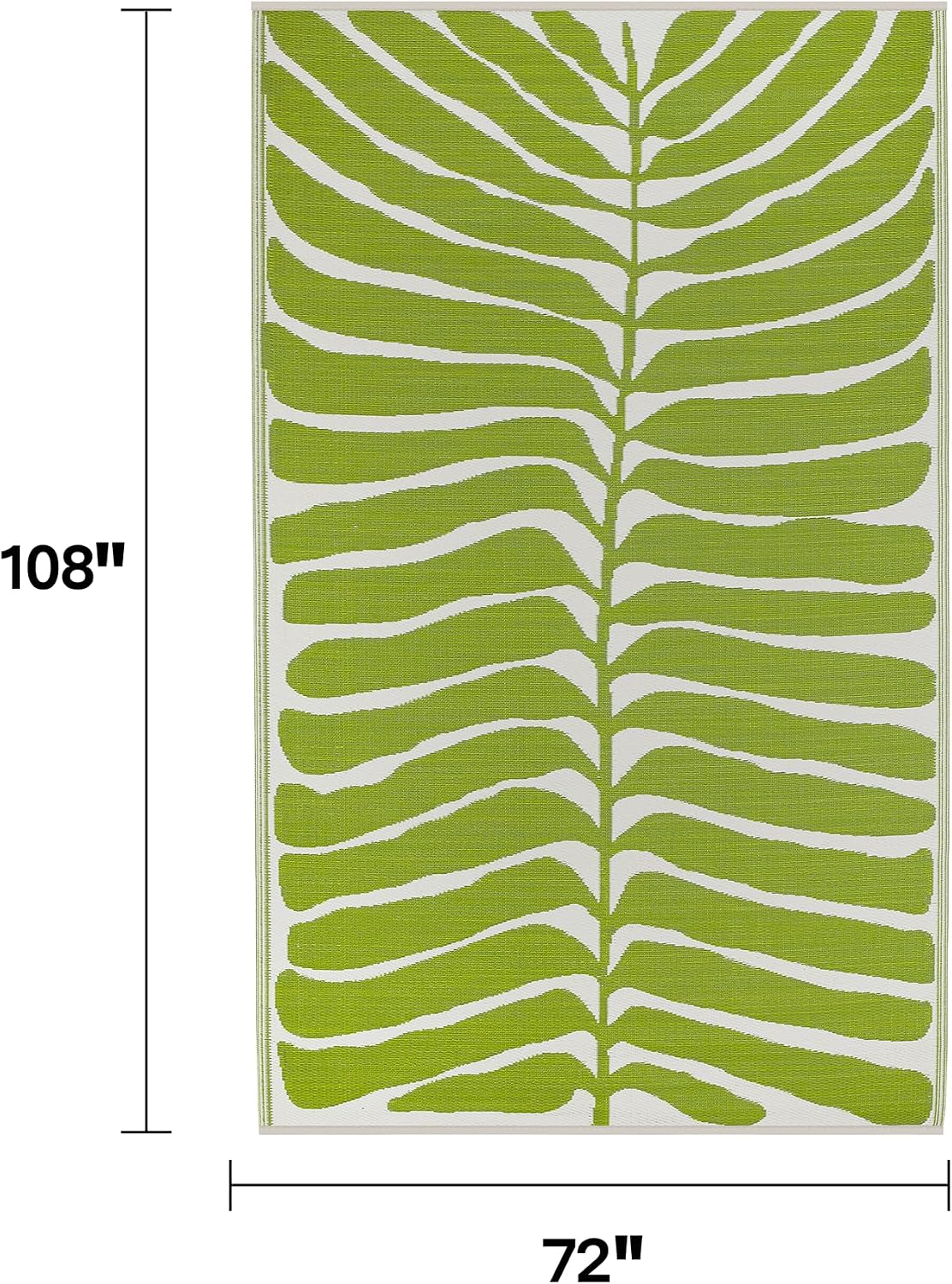 Fab Habitat Outdoor Rug - Waterproof, Fade Resistant, Crease-Free - Premium Recycled Plastic - Geo Tribal - Porch, Deck, Balcony, Mudroom