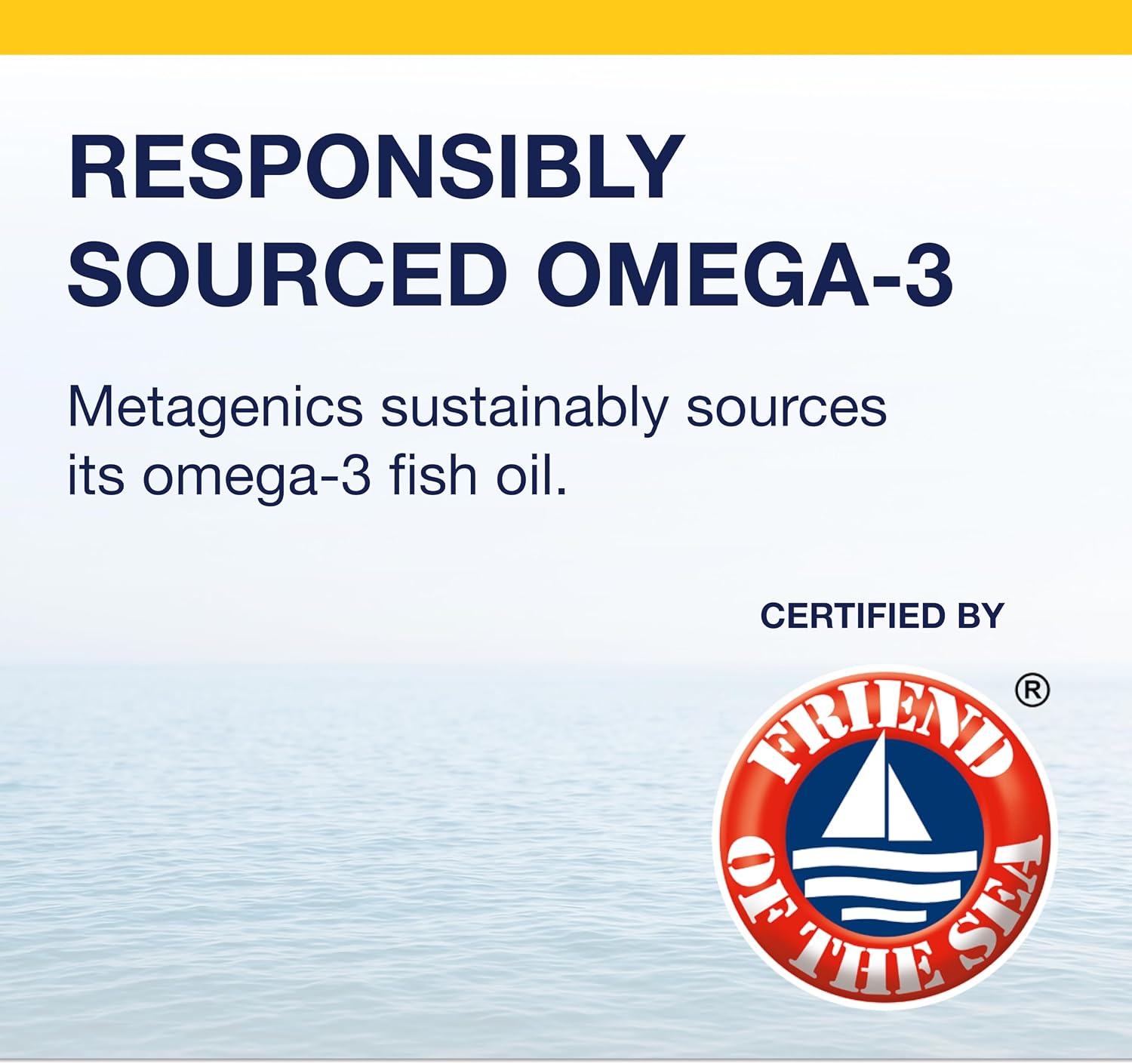 Metagenics OmegaGenics Omega-3 Fish Oil 1000mg EPA DHA -High Potency Omega 3 Supplement for Heart, Brain & Joint Health-Sustainably Sourced- 60 Softgels