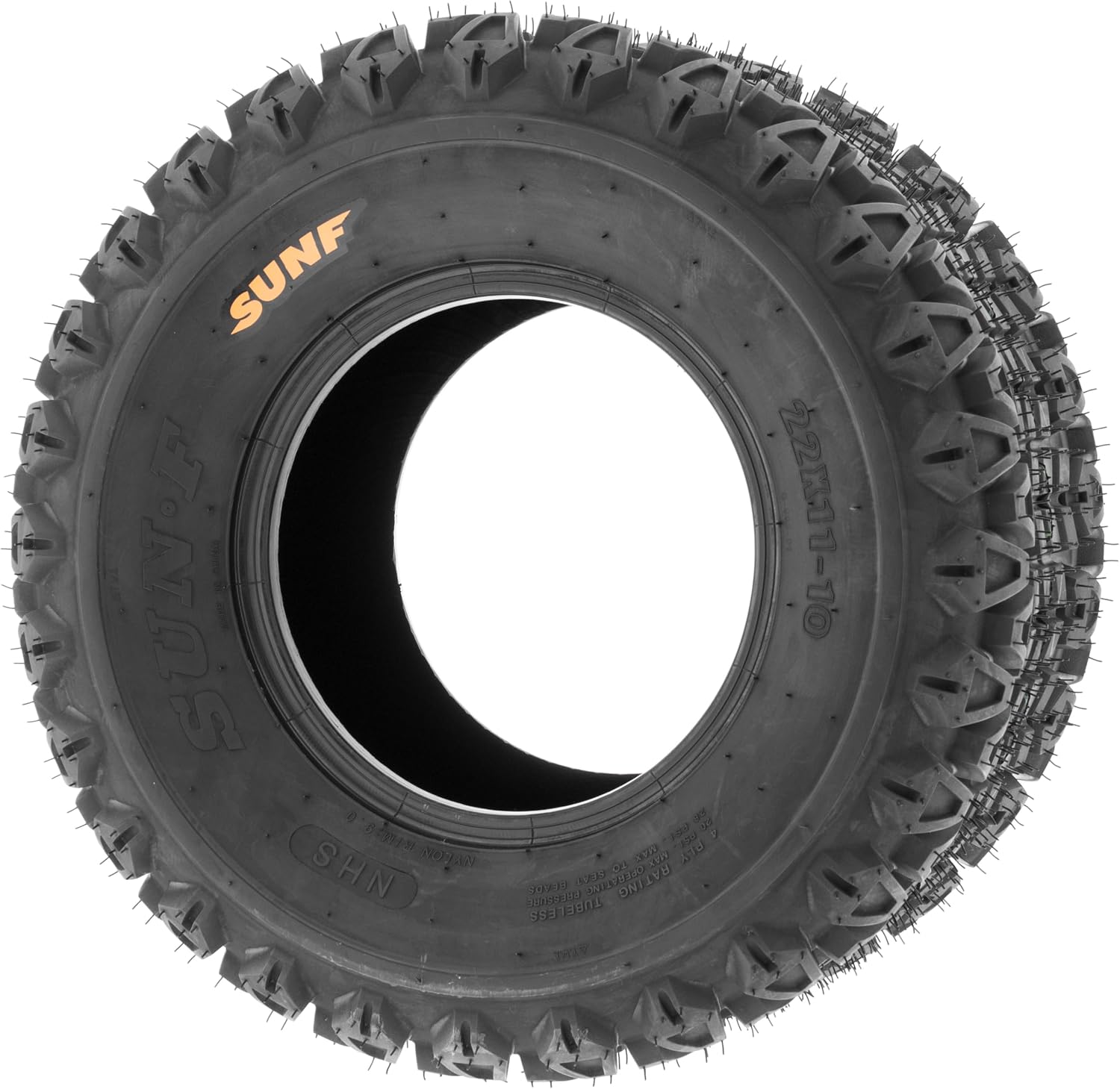 SunF 22x11-10 22x11x10 Golf Cart Lawn Mower Quad 4 Ply ATV UTV Tires G003 [ Rim(s) NOT included ]
