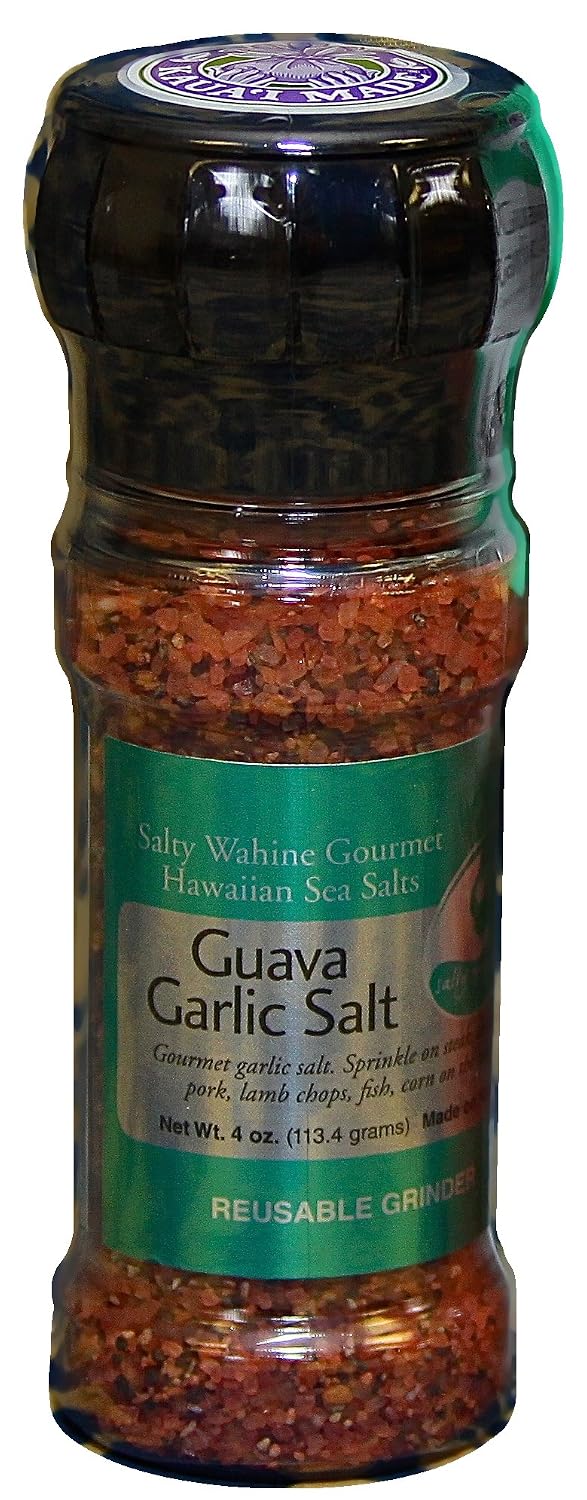 Salty Wahine Gourmet Hawaiian Sea Salts, Hawaiian Sea Salt and Rainbow Peppercorns, 4 Ounce