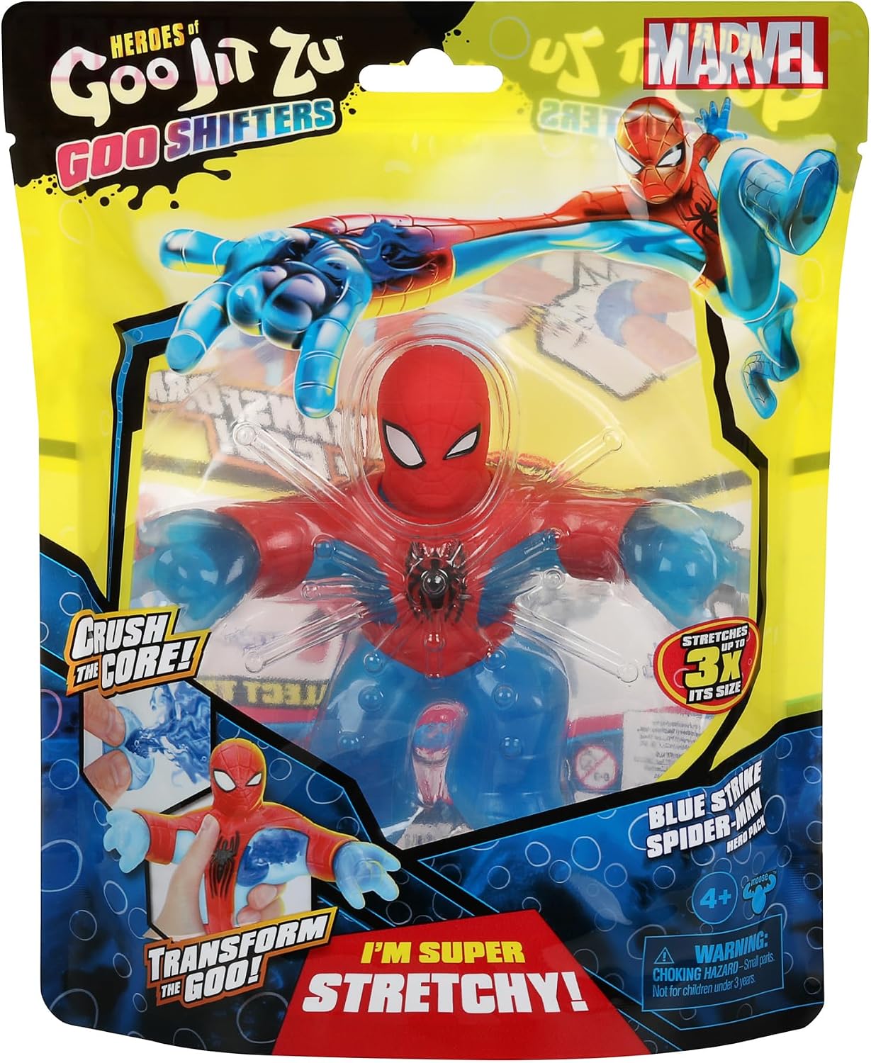 Heroes of Goo Jit Zu Licensed Marvel Hero Pack - Spider-Man, Multicolor (41054)