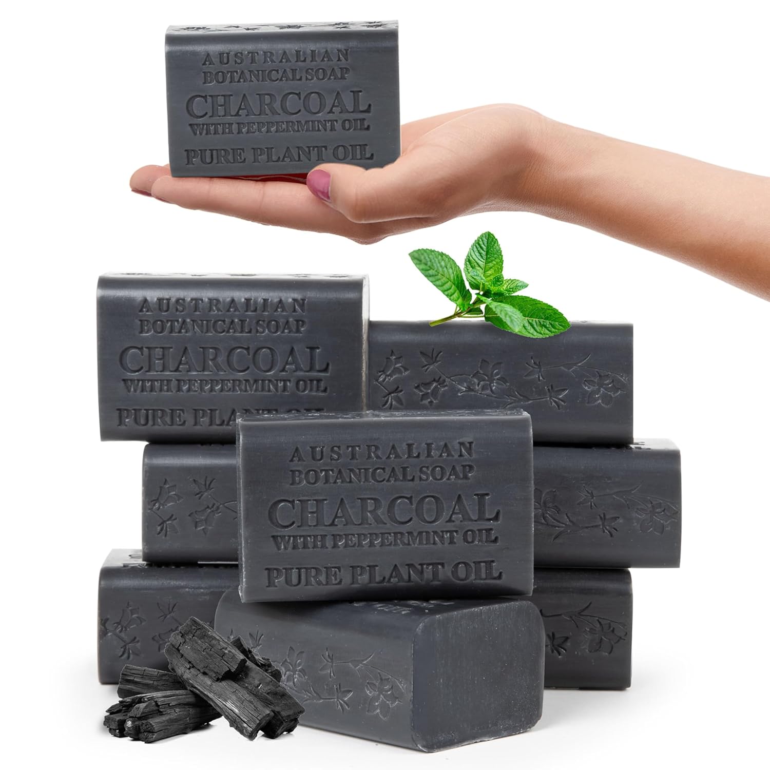 Australian Botanical Soap Sea Salt Soap Bars, 6.6 oz, Pack of 8