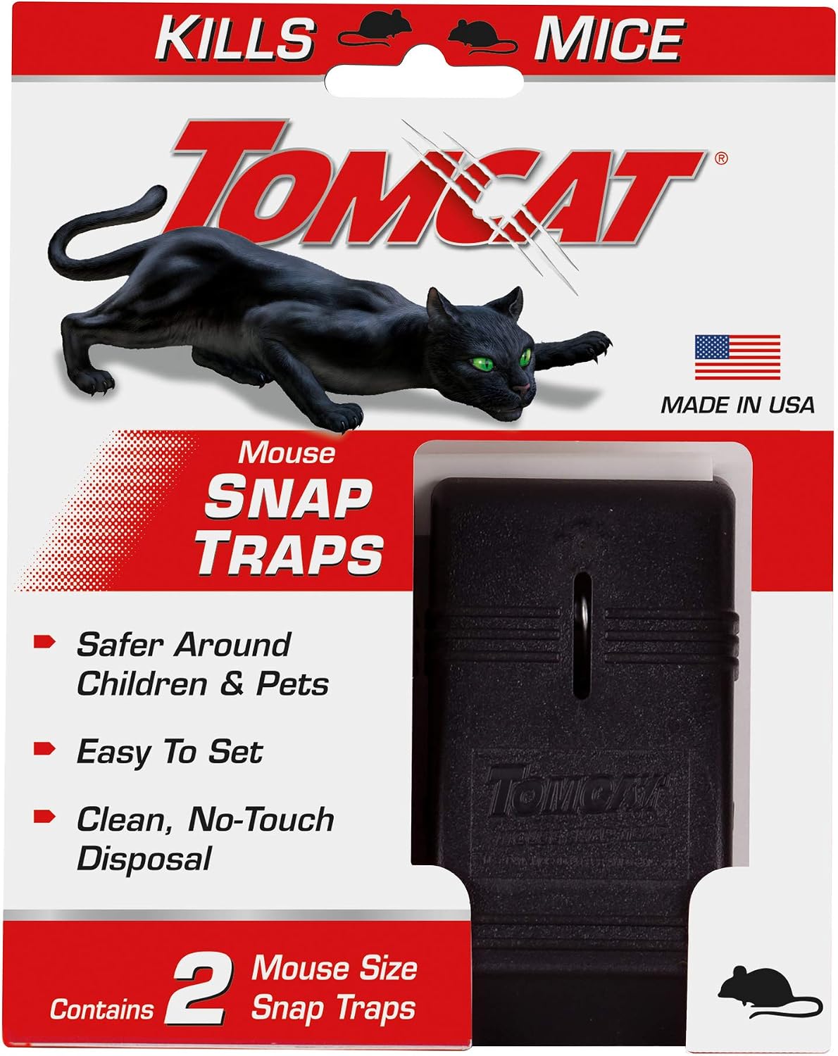 Tomcat Tunnel Trapping System | Rat & Mice Traps - 1 Tunnel Station and 2 Reusable Snap Traps