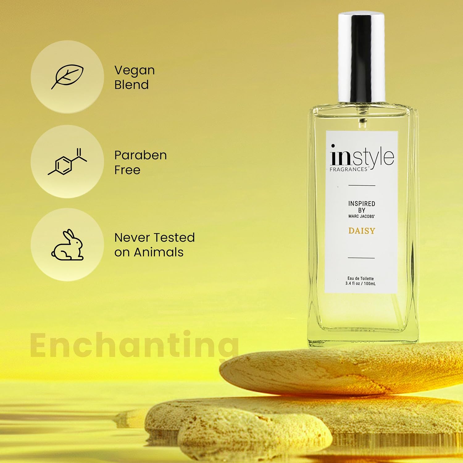 Instyle Fragrances | Inspired by Ralph Lauren's Romance | Women’s Eau de Toilette | Vegan, Paraben Free, Phthalate Free | Never Tested on Animals | 3.4 Fluid Ounces