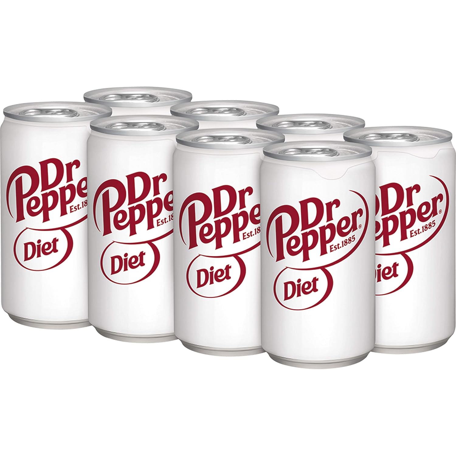 Diet Dr Pepper Soda, 7.5 fl oz cans, 8 pack
