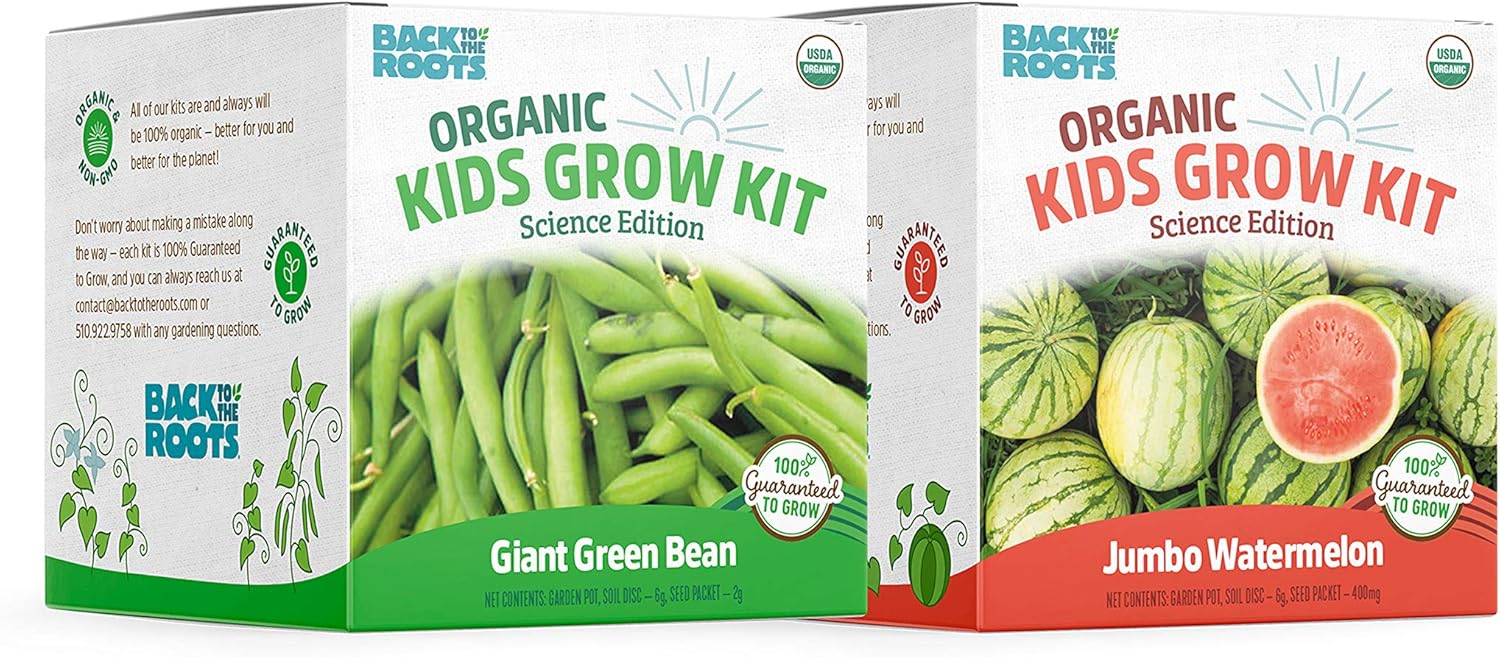 Back to the Roots Sunflower Organic Windowsill Planter Kit - Grows Year Round, Includes Everything Needed for Planting