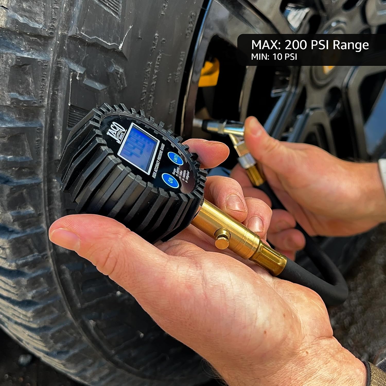 JACO Superior Products ElitePro Digital Tire Pressure Gauge - Professional Accuracy - 200 PSI