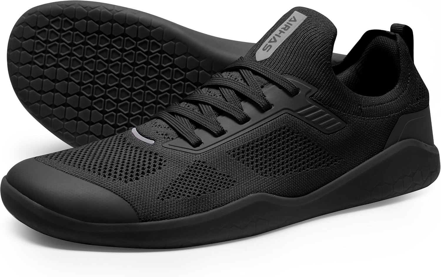 Men's Barefoot Shoes Zero Drop Minimalist Sneakers with Anatomical Toe Box | Breathable, Stretchy, Flat for Gym, Workout, Lifting, Training
