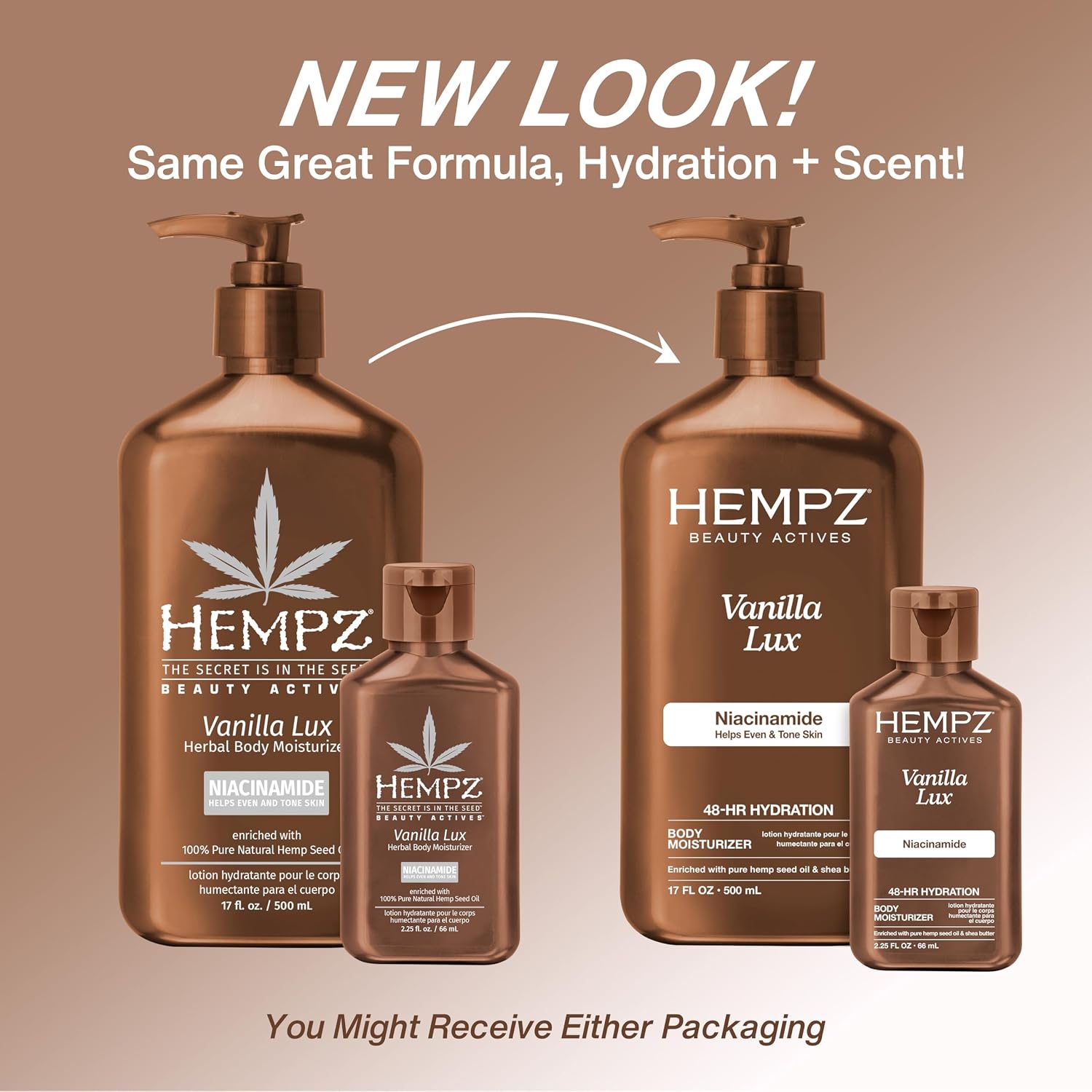 Hempz Sweet Jasmine & Rose Herbal Body Moisturizer for Women, 17 Fl. oz. - Moisturizing Lotion with 100% Pure Hemp Seed Oil, Collagen