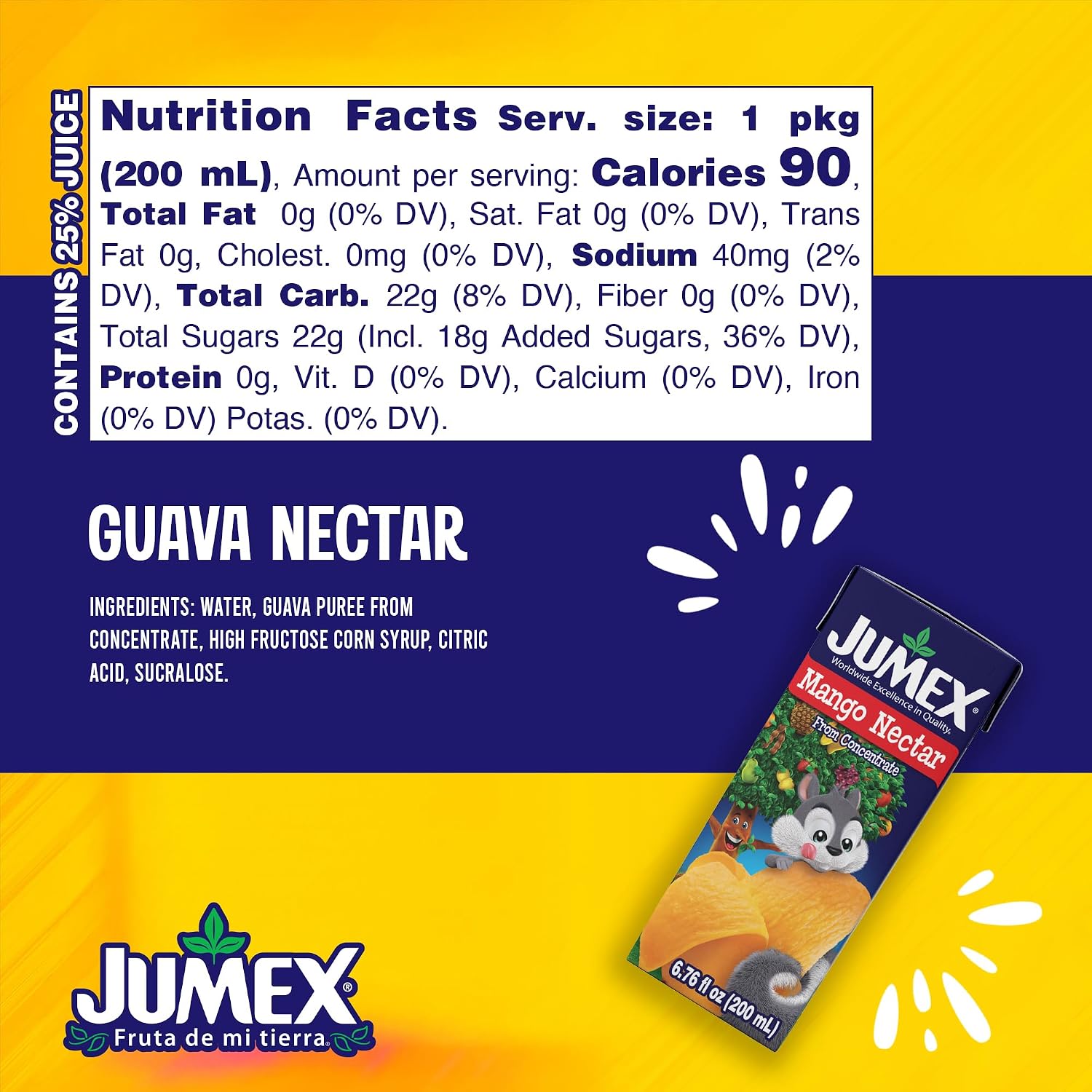 Jumex Apple Nectar Juice Boxes for Kids - Apple Juice Box with Straw - Mini Drinks for Kids - Made with Fresh Fruit Puree Concentrate - School Snacks & Smoothie Mix - 6.76oz, 24 Pack