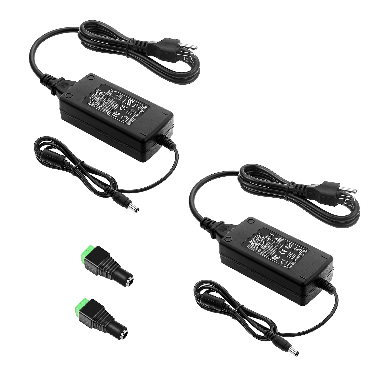ALITOVE DC 12V 5A Power Supply Adapter Converter Transformer 60W AC 100-240V Input with 5.5x2.5mm DC Output Jack for 5050 3528 LED Strip Module Light